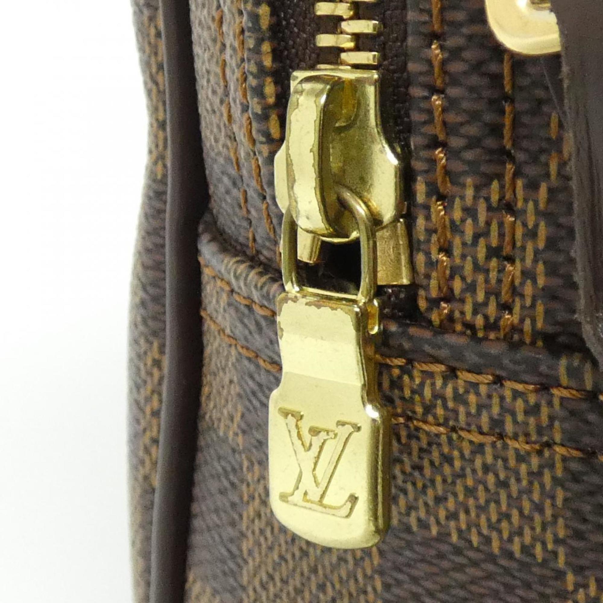 Louis Vuitton Brown Coated Canvas Shoulder Bag (Pre-Owned)