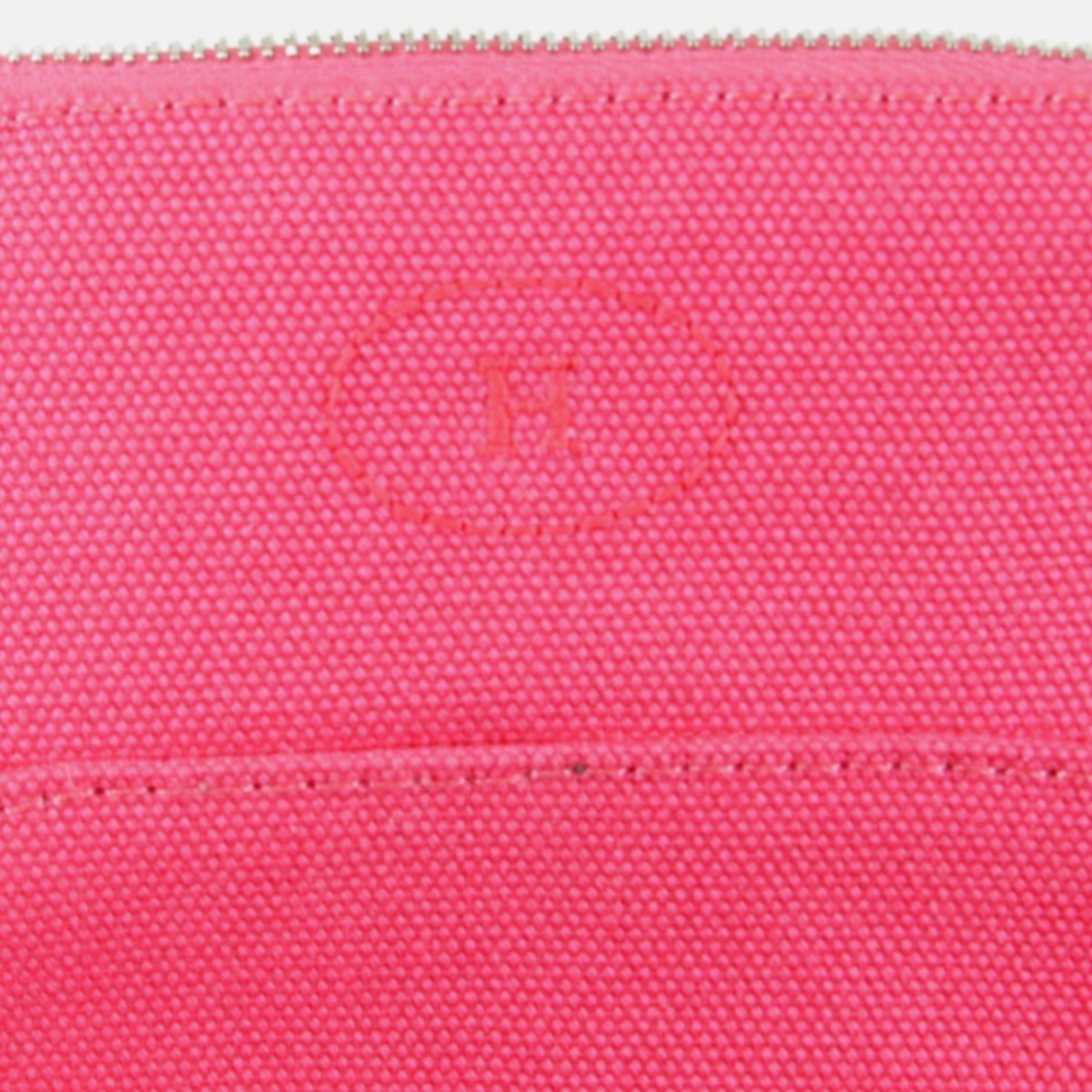 Hermes Black Pink Cotton Pouch (Pre-Owned)