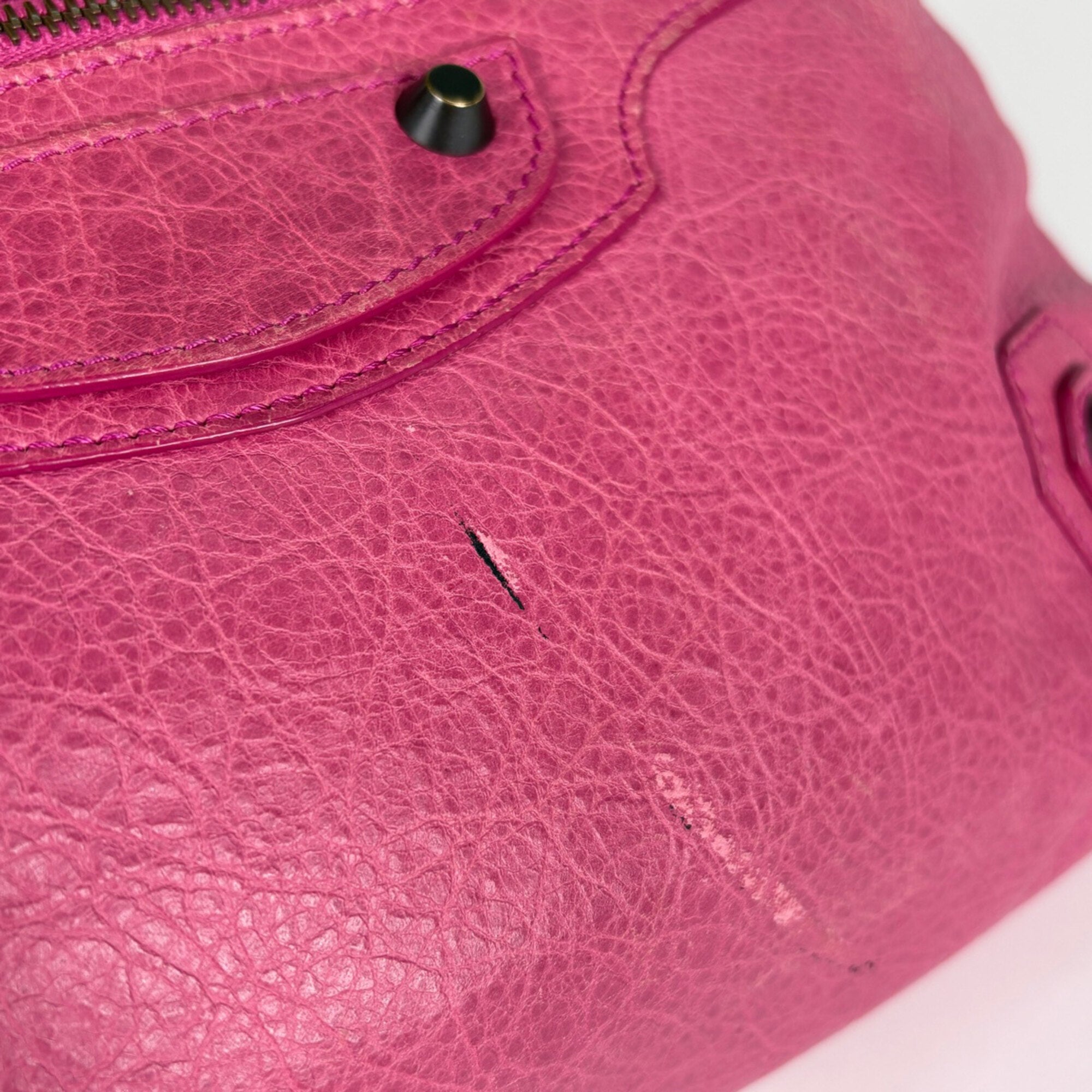 Balenciaga Pink Leather Handbag Shoulder Bag (Pre-Owned)