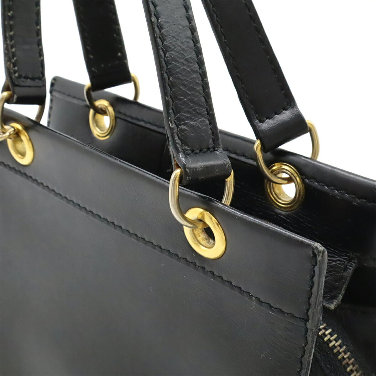 Celine Black Leather Handbag Shoulder Bag (Pre-Owned)