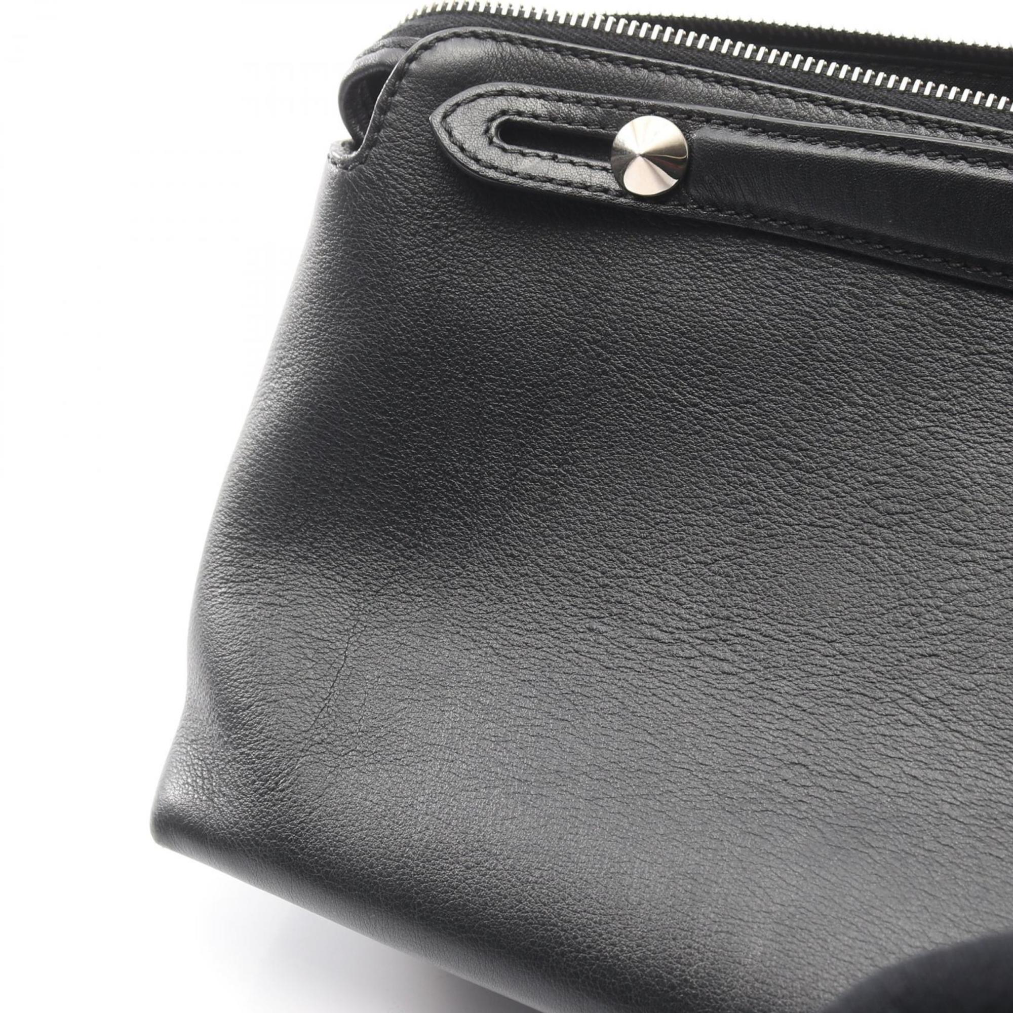 Fendi Black Multi-Color Leather Handbag (Pre-Owned)