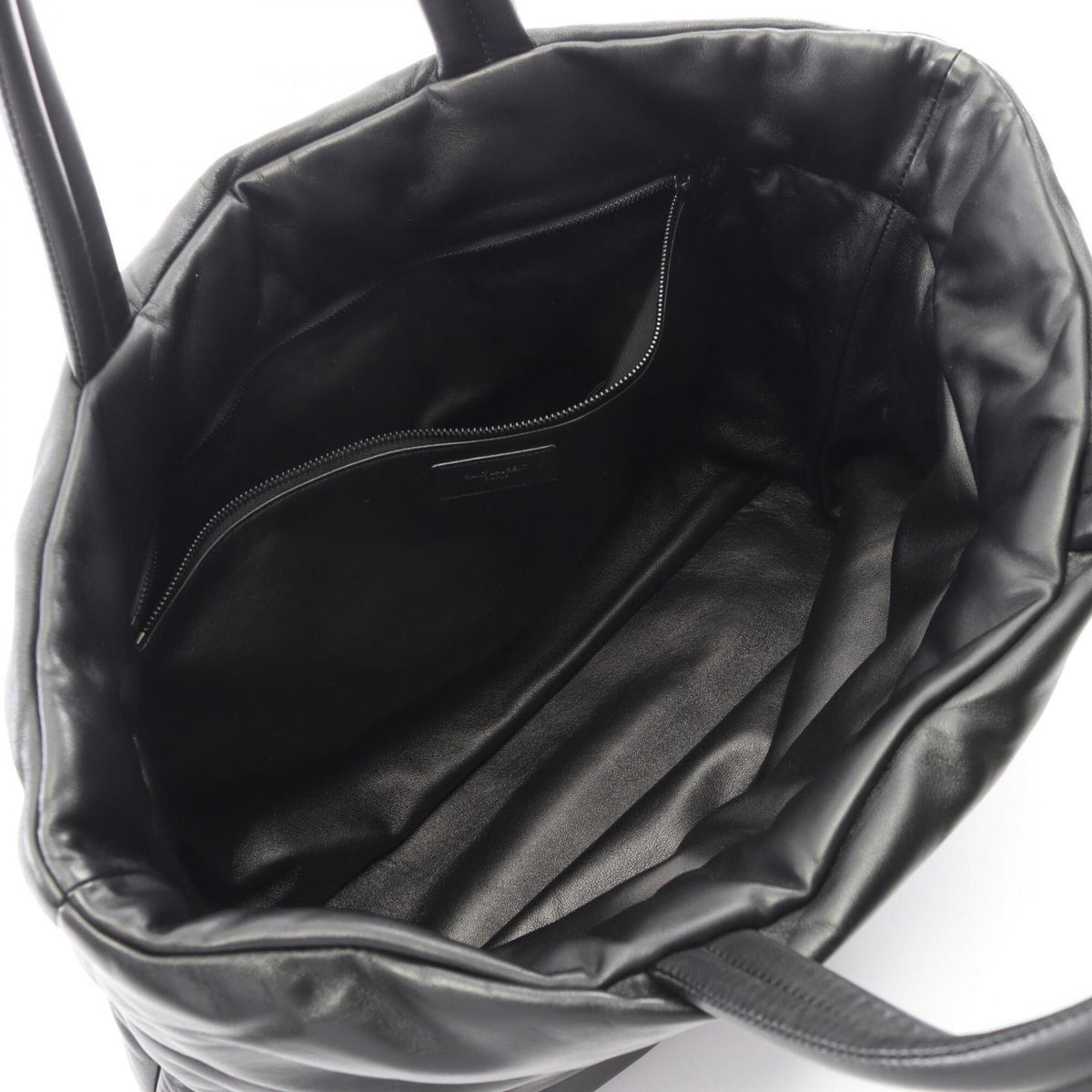 Yves Saint Laurent Black Leather Tote Bag (Pre-Owned)