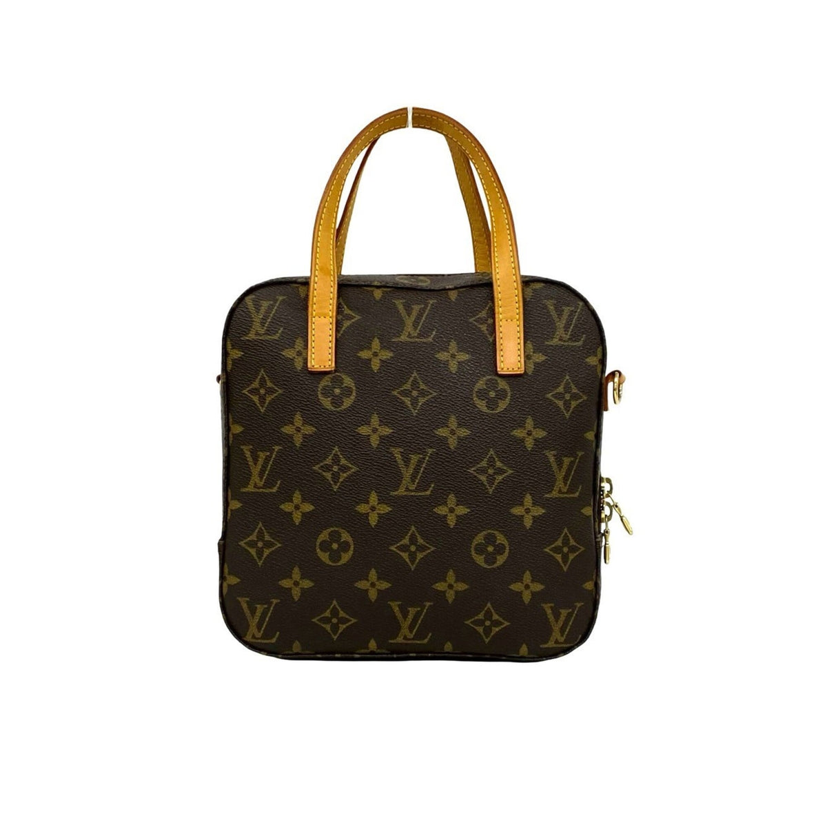 Louis Vuitton Brown Leather Pvc Handbag Shoulder Bag (Pre-Owned)