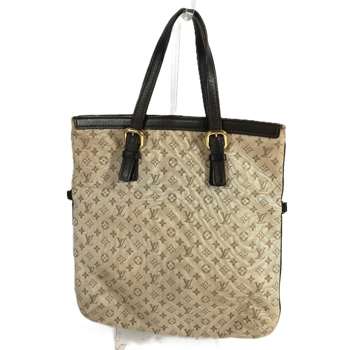 Louis Vuitton Brown Khaki Monogram Mini Handbag Tote Bag (Pre-Owned)