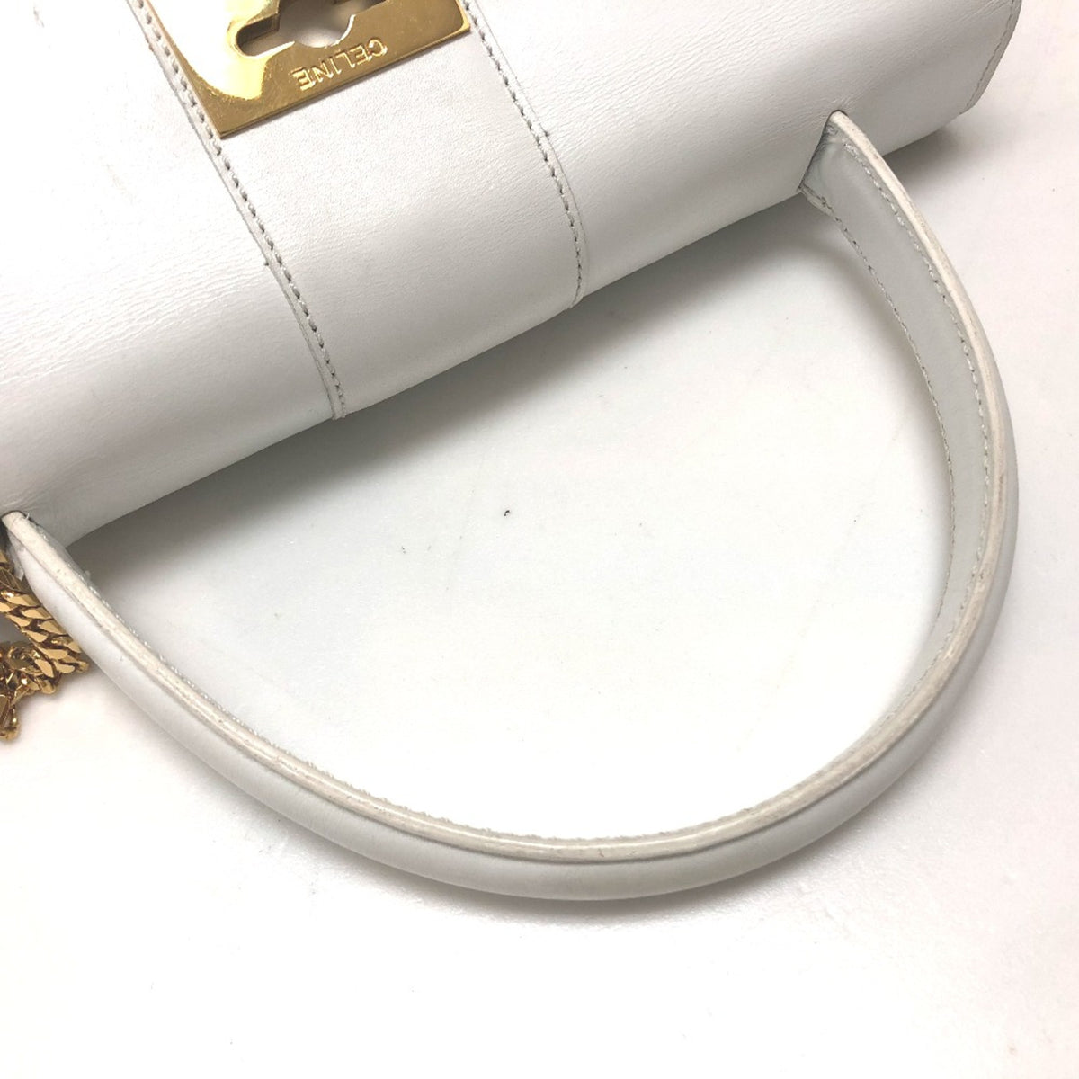 Celine White Leather Handbag (Pre-Owned)