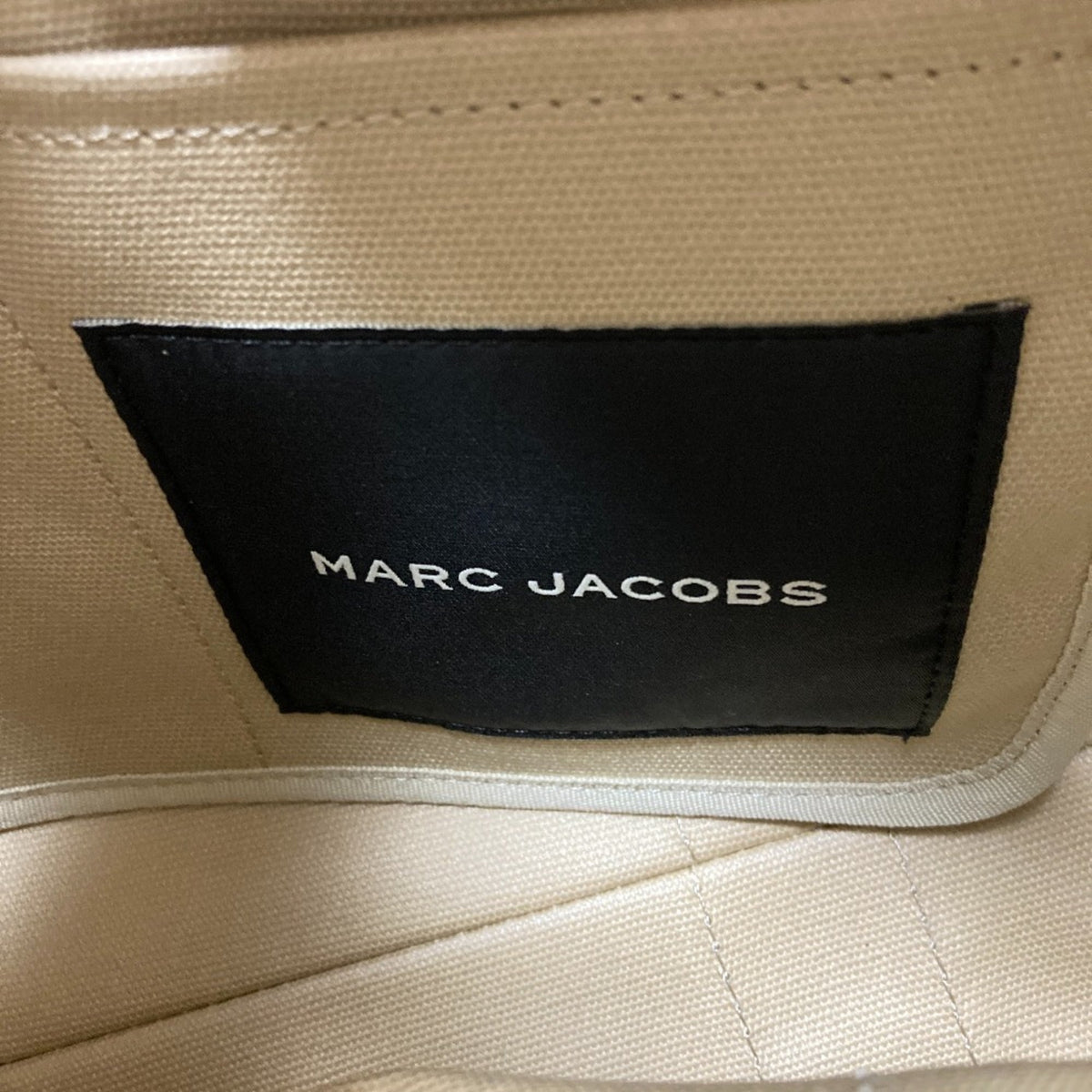 Marc Jacobs Beige Canvas Handbag Tote Bag (Pre-Owned)