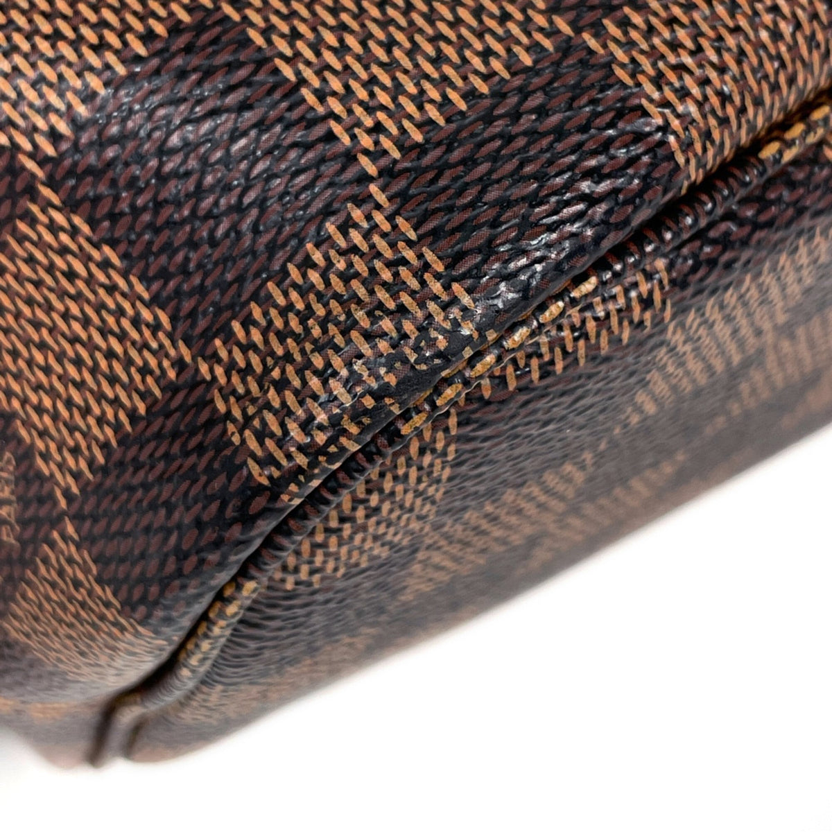 Louis Vuitton Brown Damier Canvas Handbag Pouch Tote Bag (Pre-Owned)