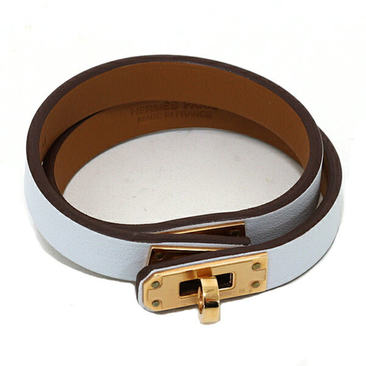 Hermes Kelly Metal Swift Leather Charm Bracelet (Pre-Owned)