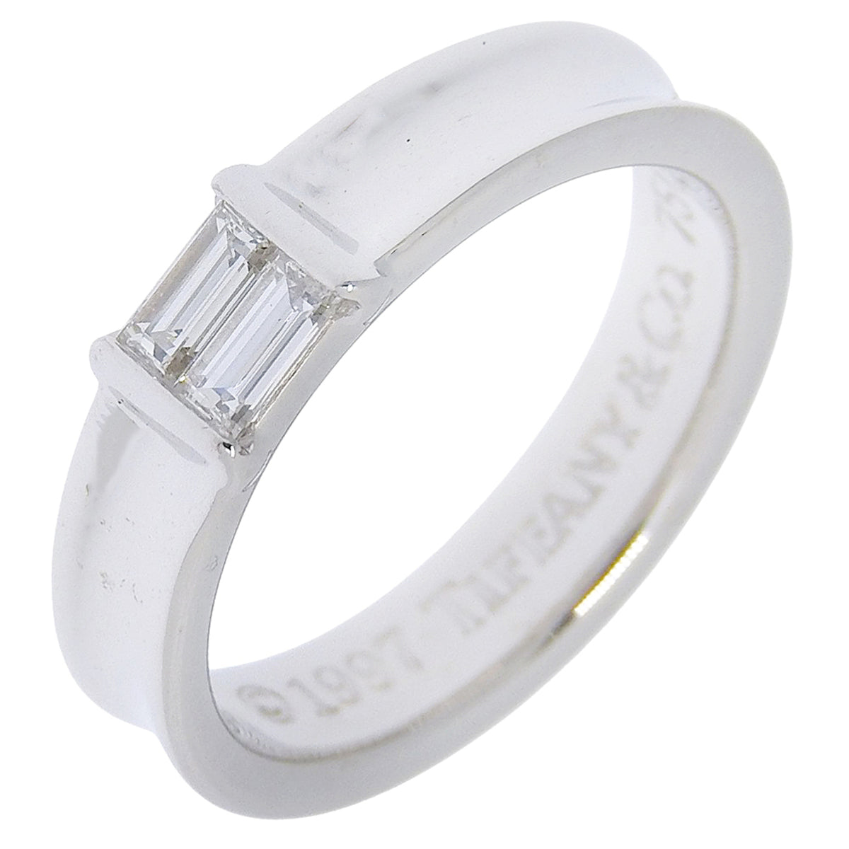 Tiffany White Gold (18K) Band Ring (Pre-Owned)