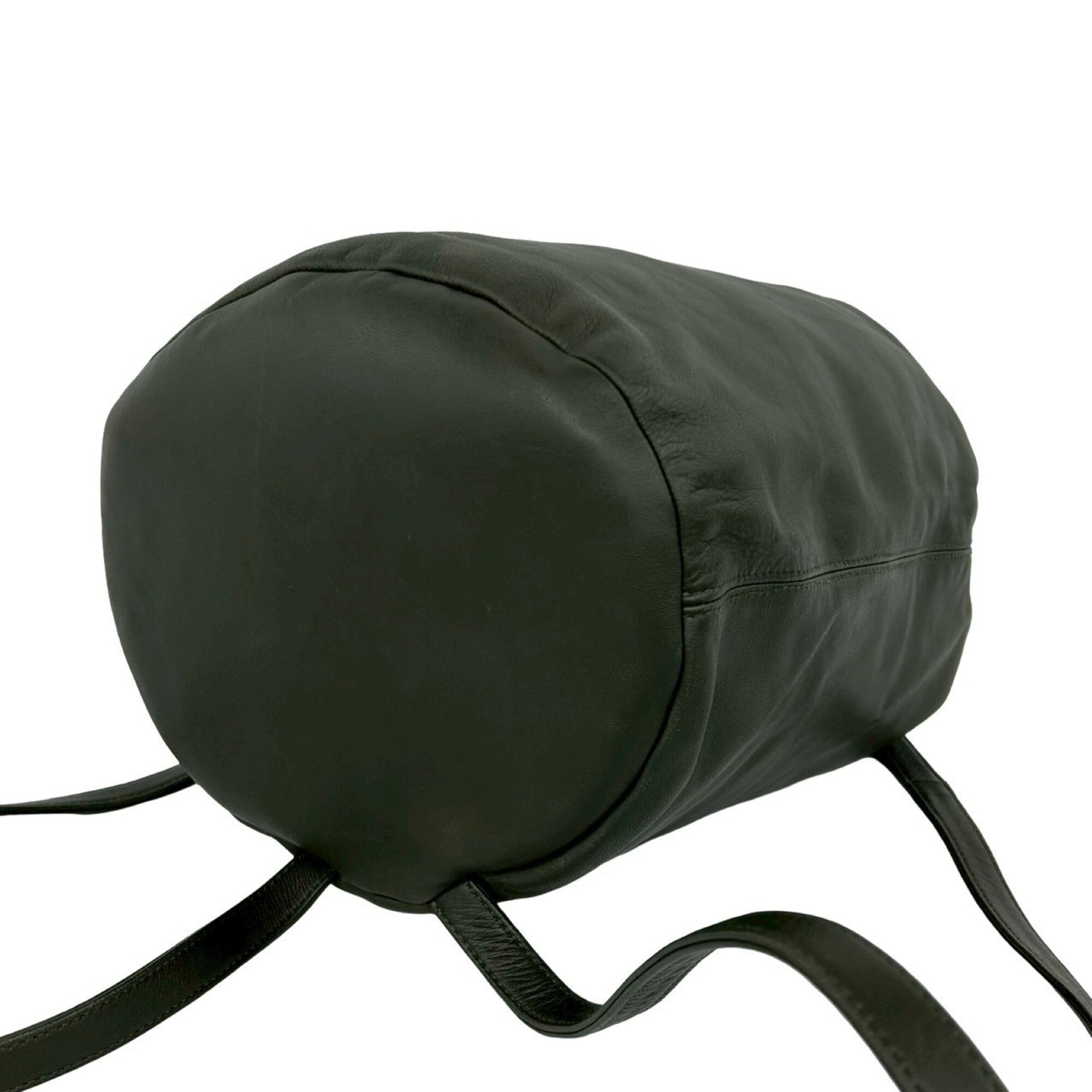 Loewe Green Leather Backpack (Pre-Owned)