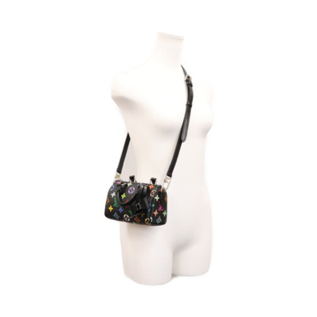 Louis Vuitton Black Monogram Multicolore Boston Bag (Pre-Owned)