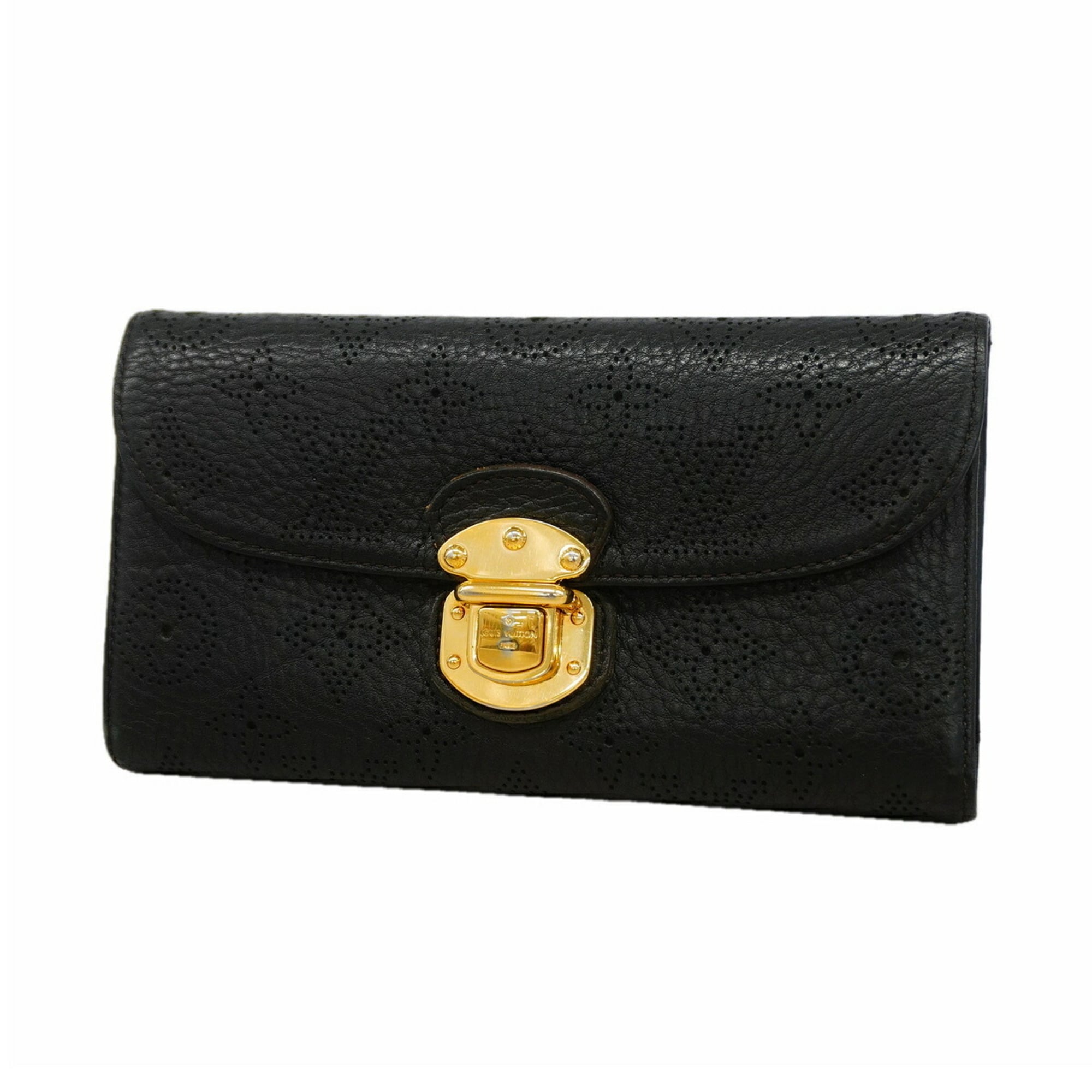 Louis Vuitton Noir Long Wallet (Tri-Fold) (Pre-Owned)