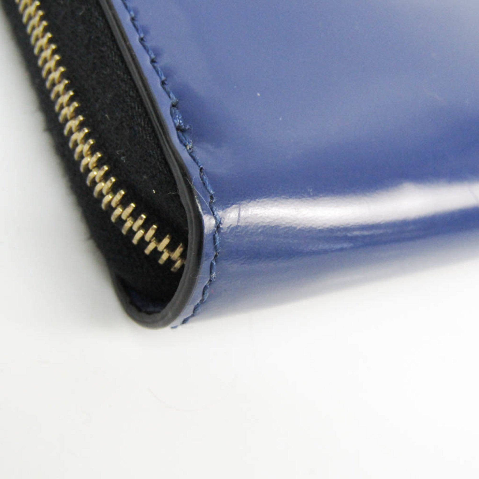 Celine Navy Leather Long Wallet (Bi-Fold) (Pre-Owned)
