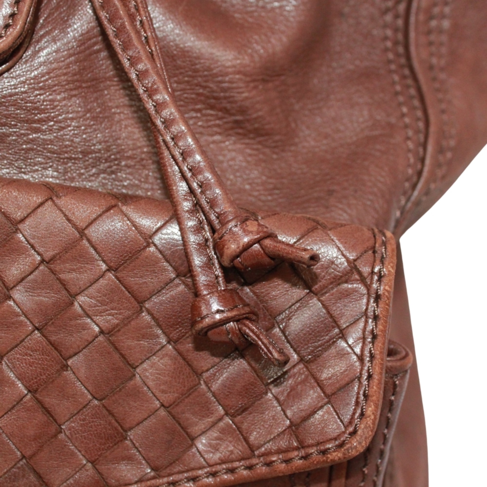 Bottega Veneta Brown Leather Backpack (Pre-Owned)
