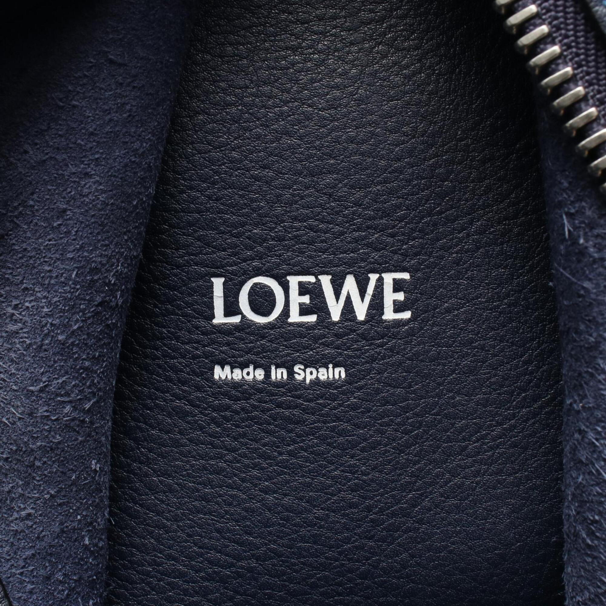 Loewe Navy Leather Fanny Pack Handbag (Pre-Owned)
