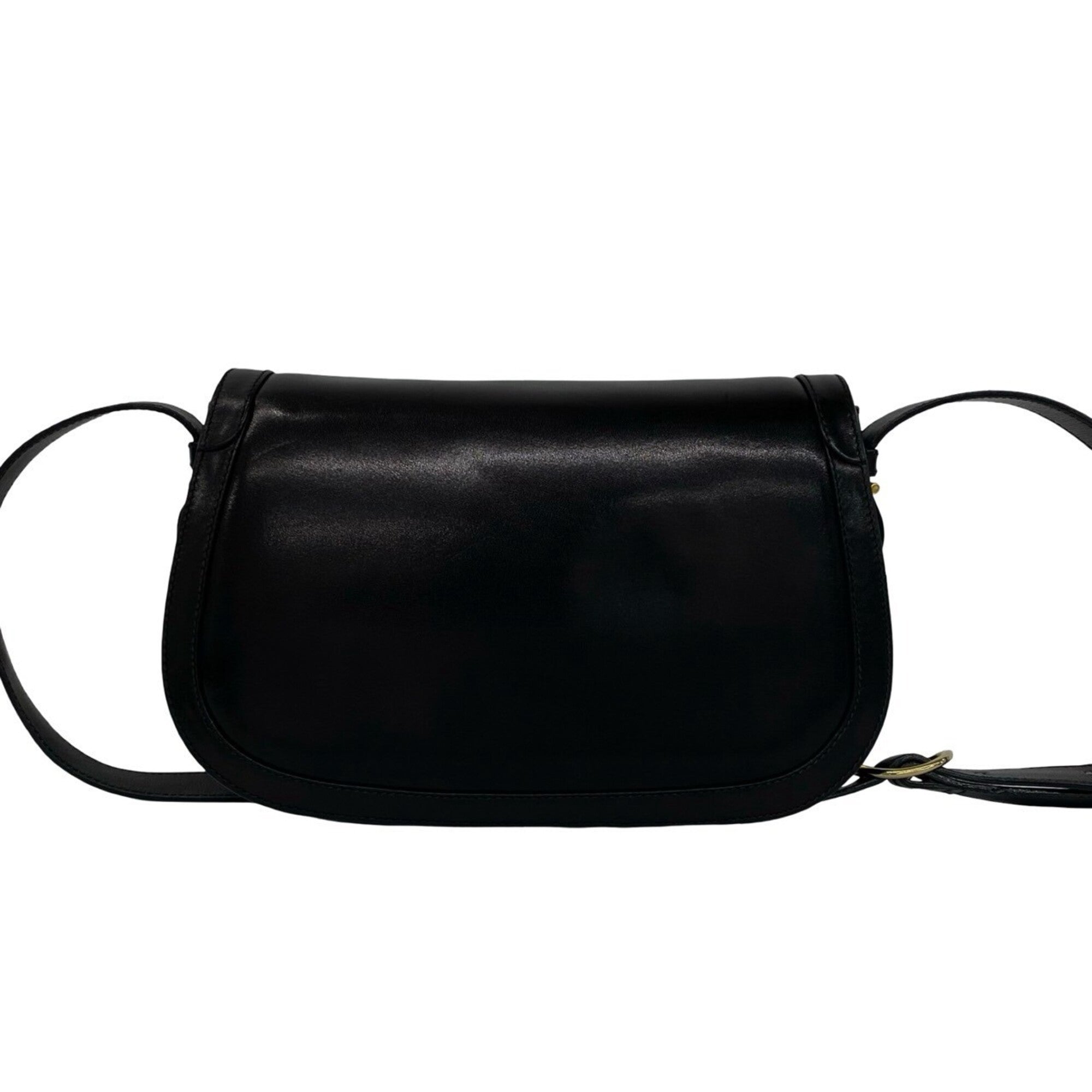 Gucci Black Leather Pochette Shoulder Bag (Pre-Owned)
