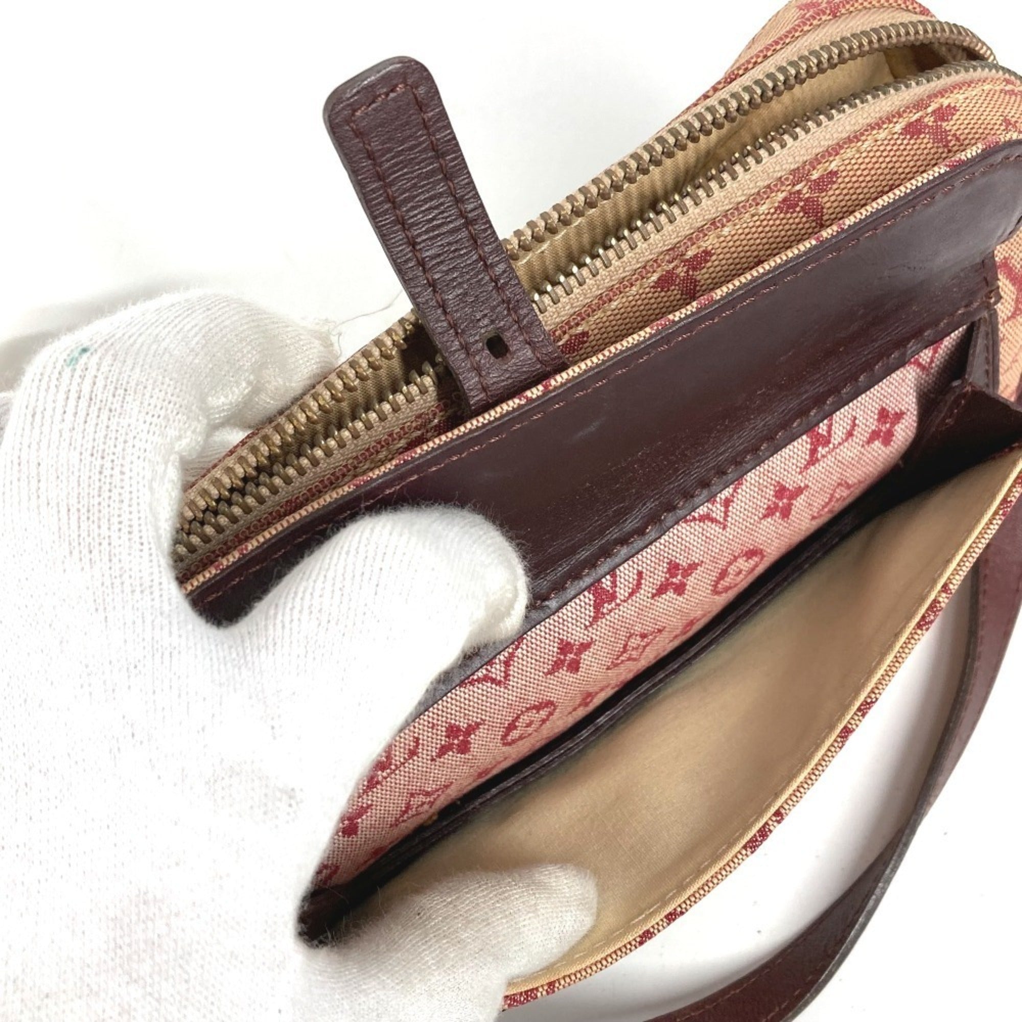 Louis Vuitton Monogram Mini Cherry Red Monogram Mini Pochette Shoulder Bag (Pre-Owned)