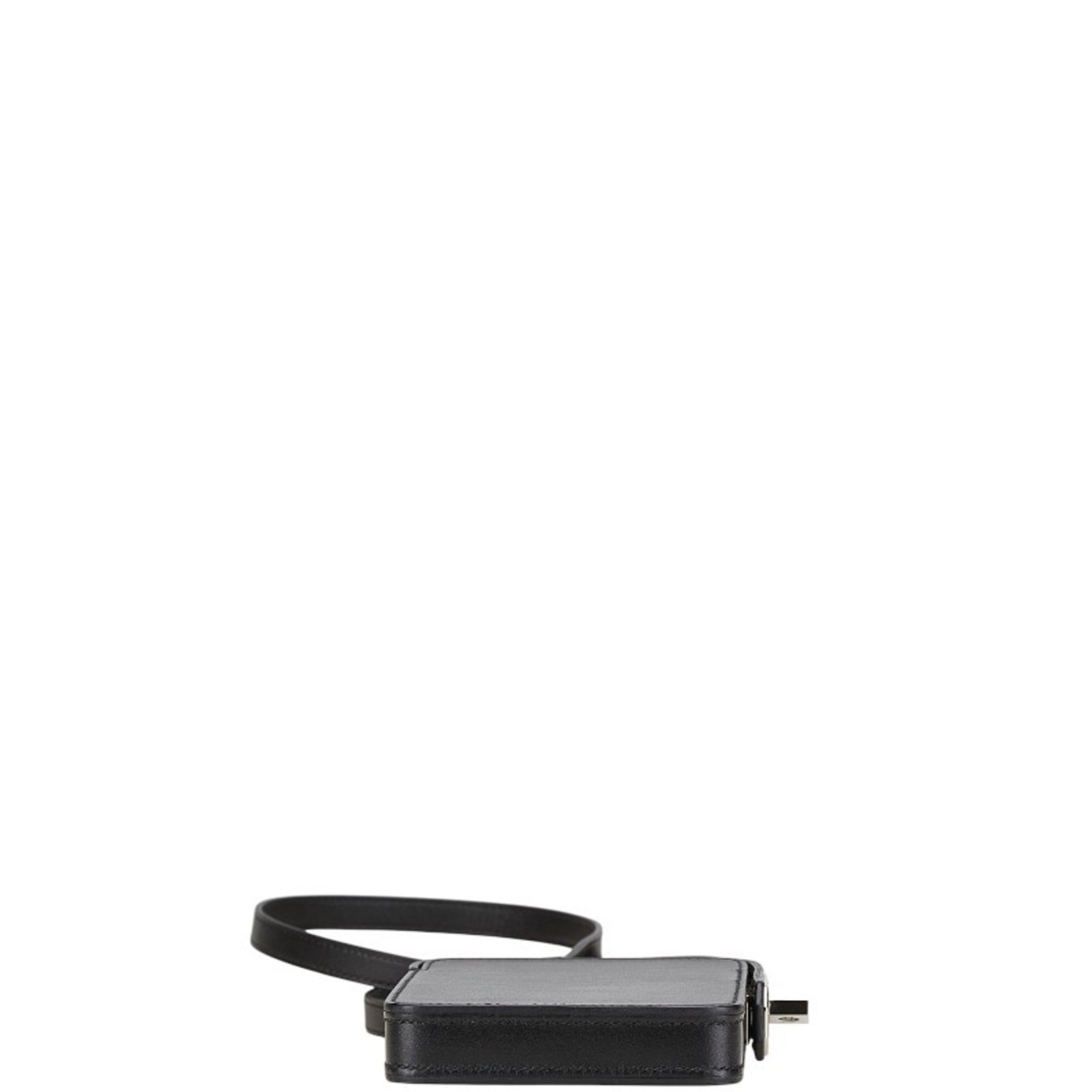 Hermes Black Box Calf Leather Shoulder Bag (Pre-Owned)