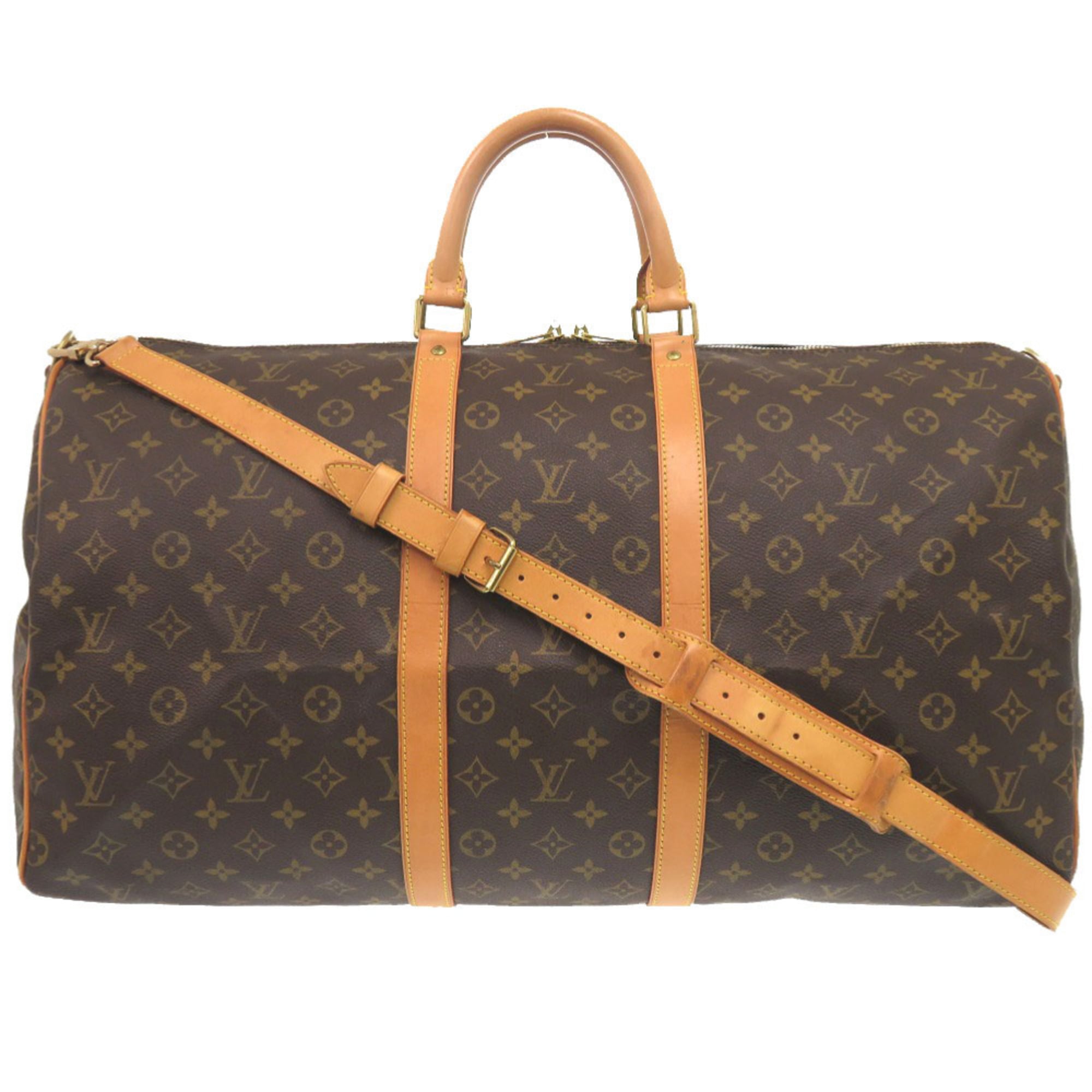 Louis Vuitton Brown Monogram Canvas Boston Bag (Pre-Owned)