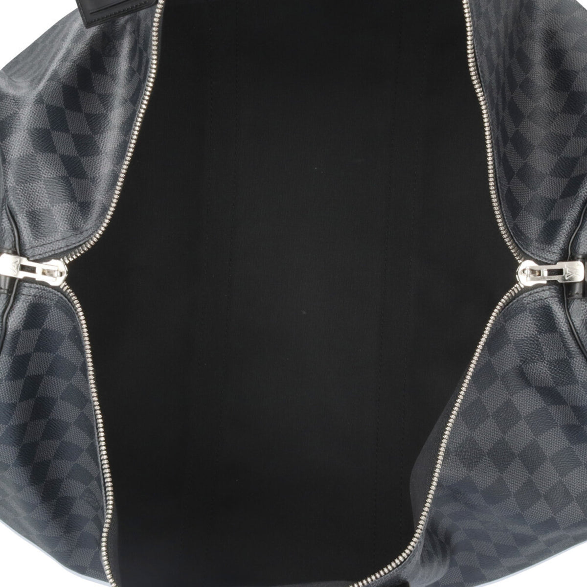 Louis Vuitton Black Gray Damier Graphite Canvas Boston Bag (Pre-Owned)