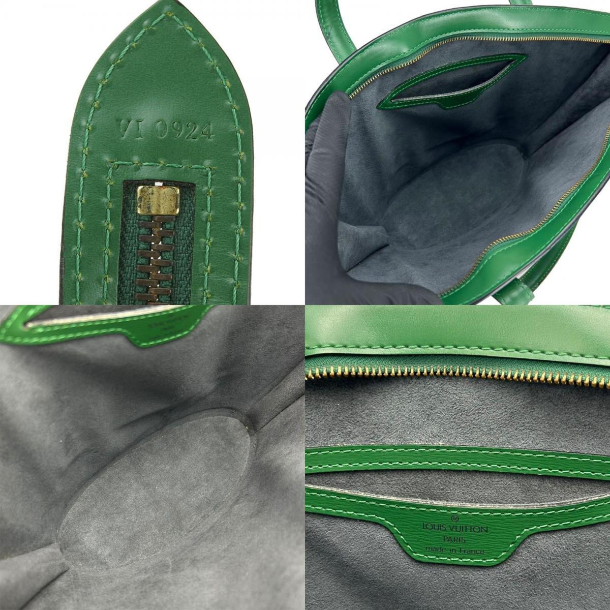 Louis Vuitton Borneo Green Epi Leather Handbag (Pre-Owned)