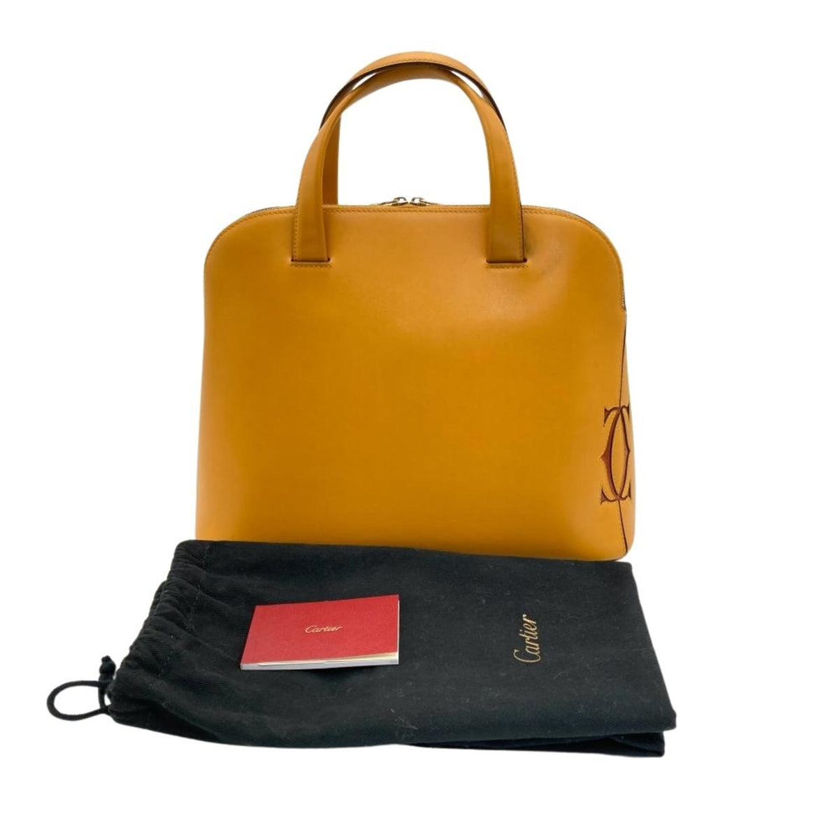 Cartier Camel Leather Handbag (Pre-Owned)