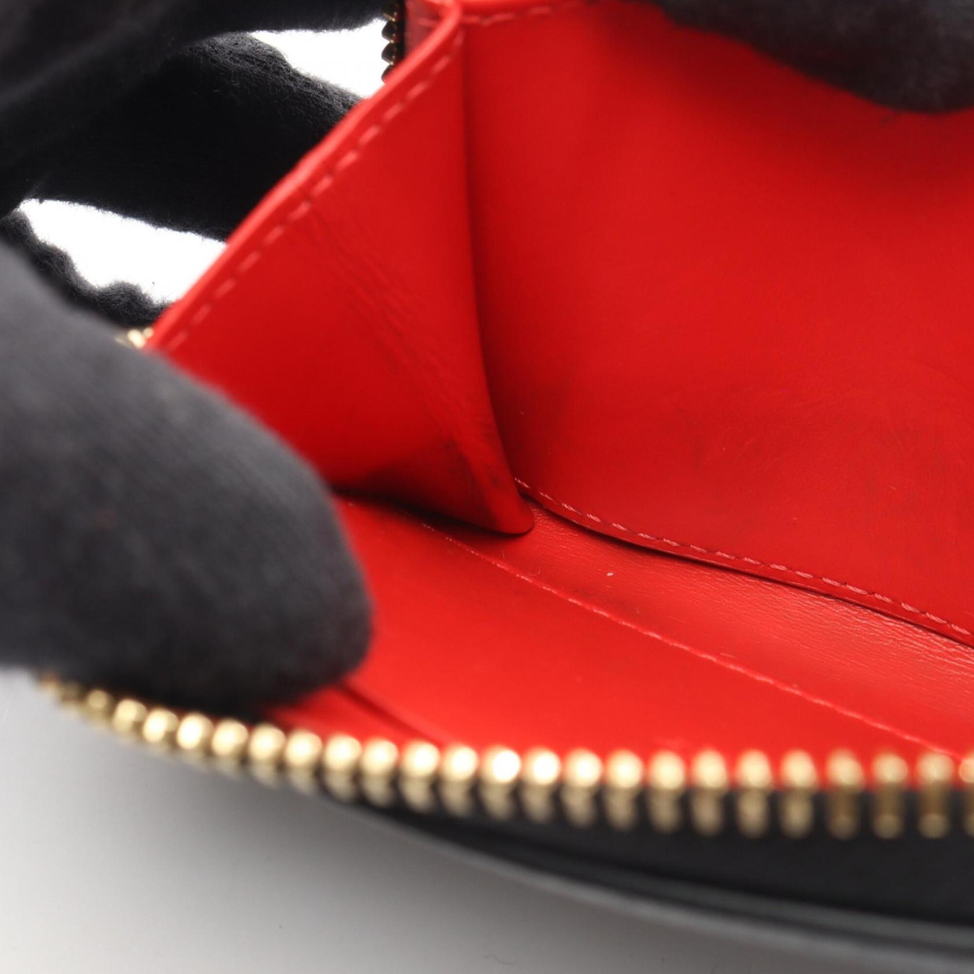 Christian Louboutin Black Leather Coin Purse/Coin Case (Pre-Owned)