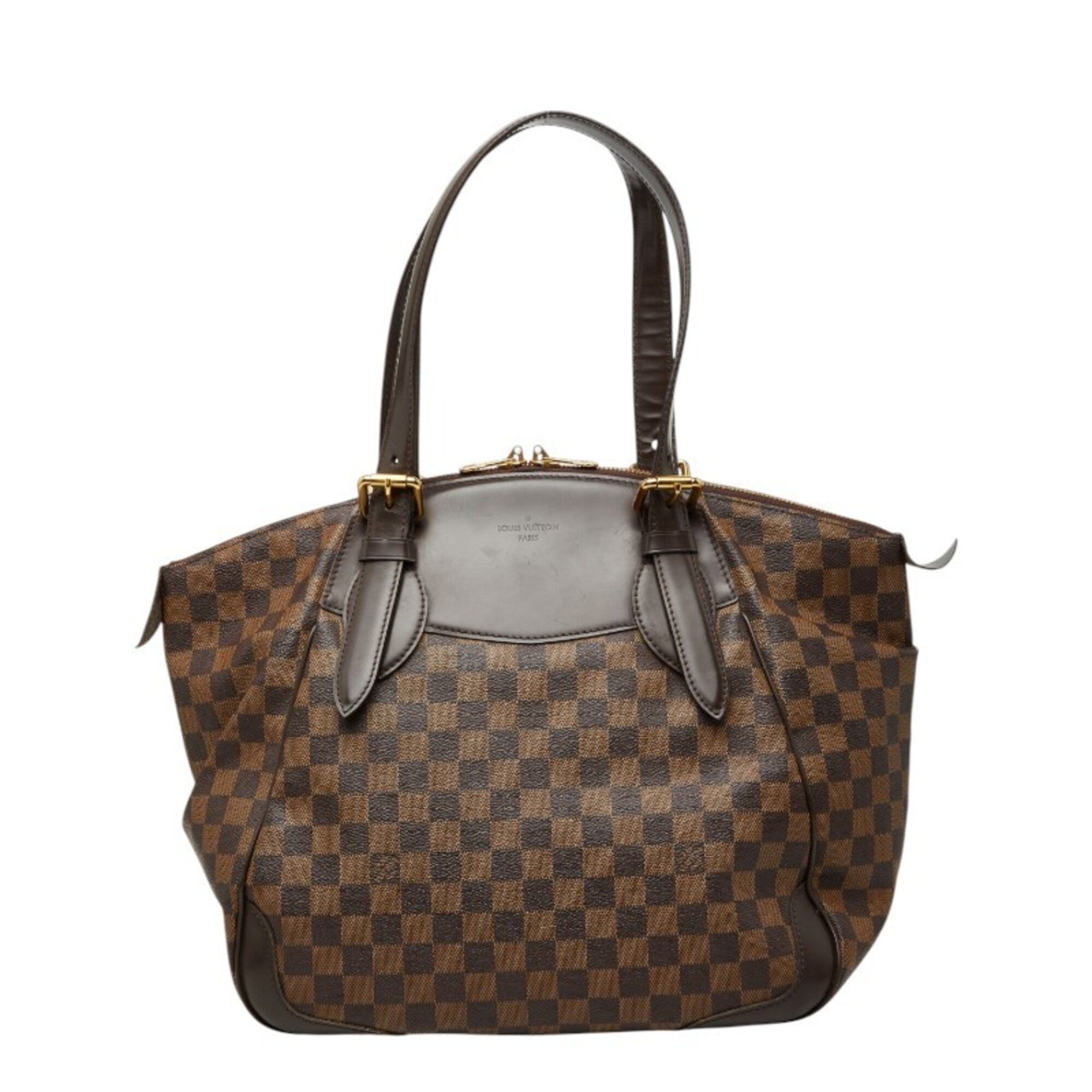 Louis Vuitton Brown Pvc Leather Handbag Tote Bag (Pre-Owned)