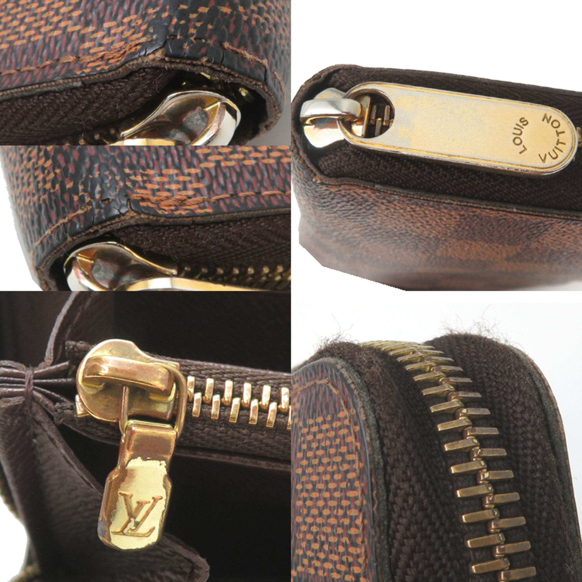 Louis Vuitton Brown Damier Canvas Long Wallet (Bi-Fold) (Pre-Owned)
