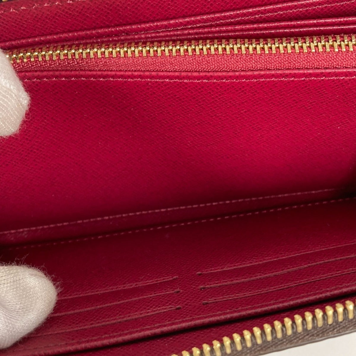 Louis Vuitton Brown Fuchsia Monogram Monogram Long Wallet (Bi-Fold) (Pre-Owned)