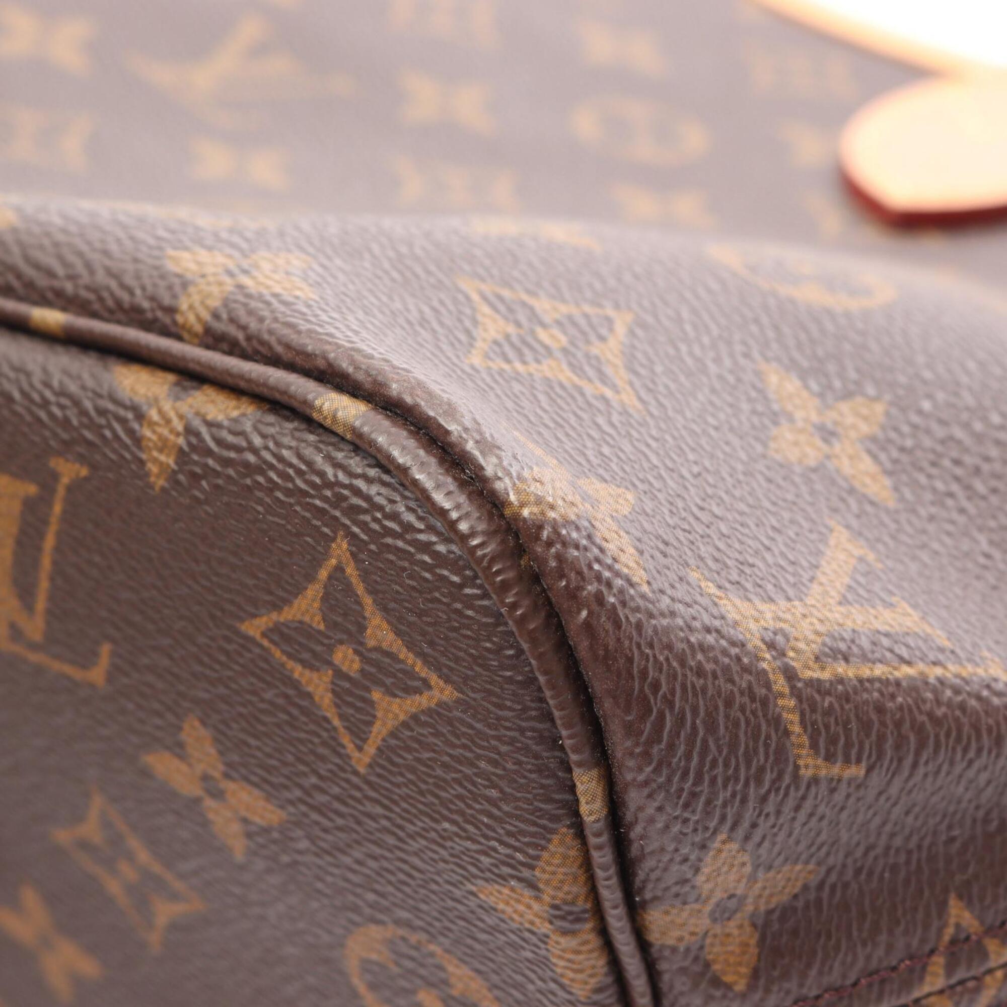 Louis Vuitton Brown Coated Canvas Pvc Monogram Leather Handbag Tote Bag (Pre-Owned)