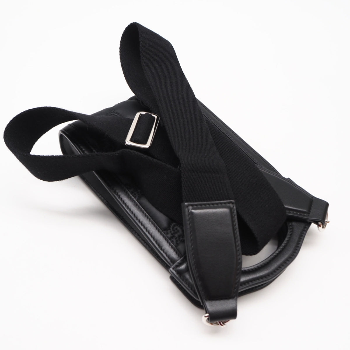 Gucci Black Purple Nylon Leather Shoulder Bag (Pre-Owned)