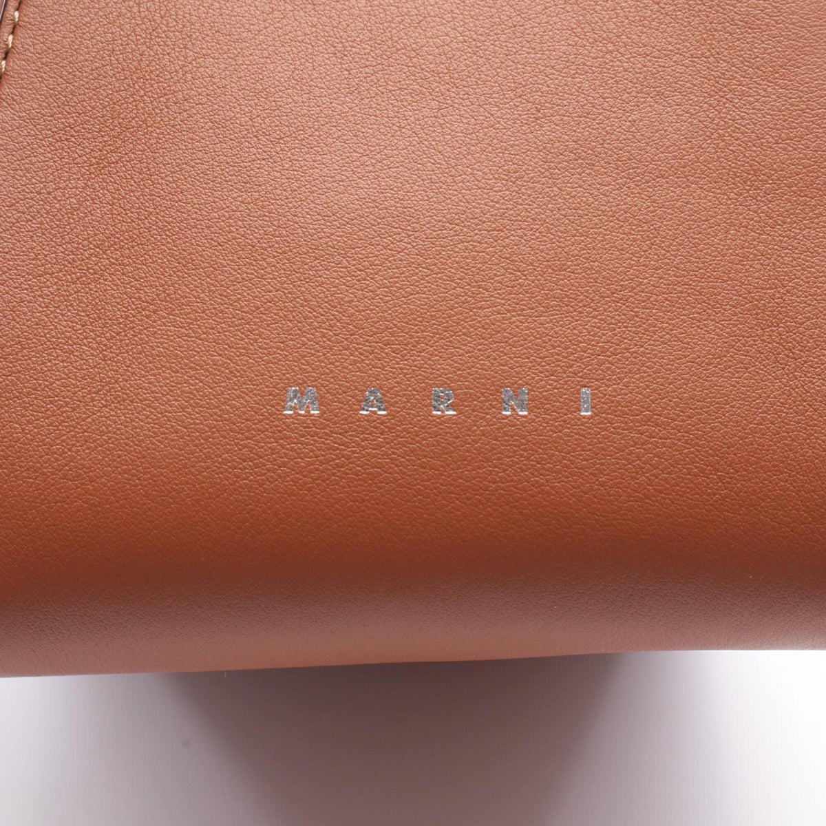 Marni Brown Leather Handbag Shoulder Bag (Pre-Owned)