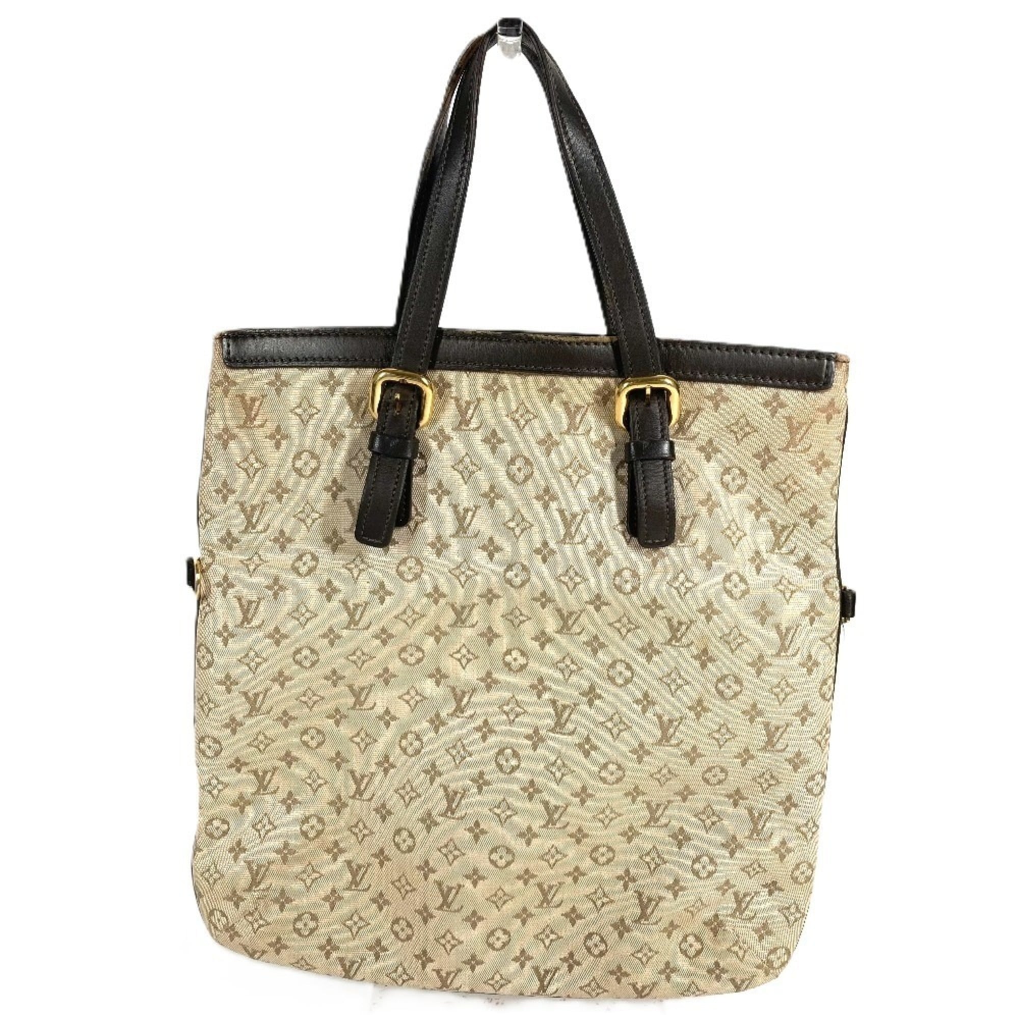 Louis Vuitton Brown Khaki Monogram Mini Handbag Tote Bag (Pre-Owned)