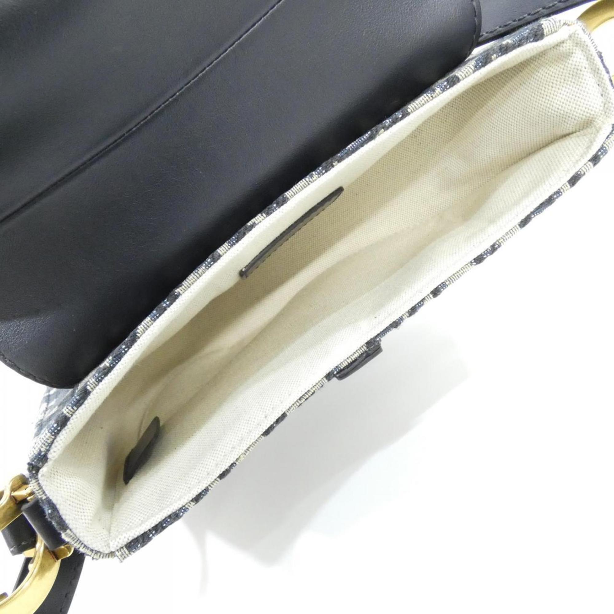 Christian Dior Blue Canvas Shoulder Bag (Pre-Owned)