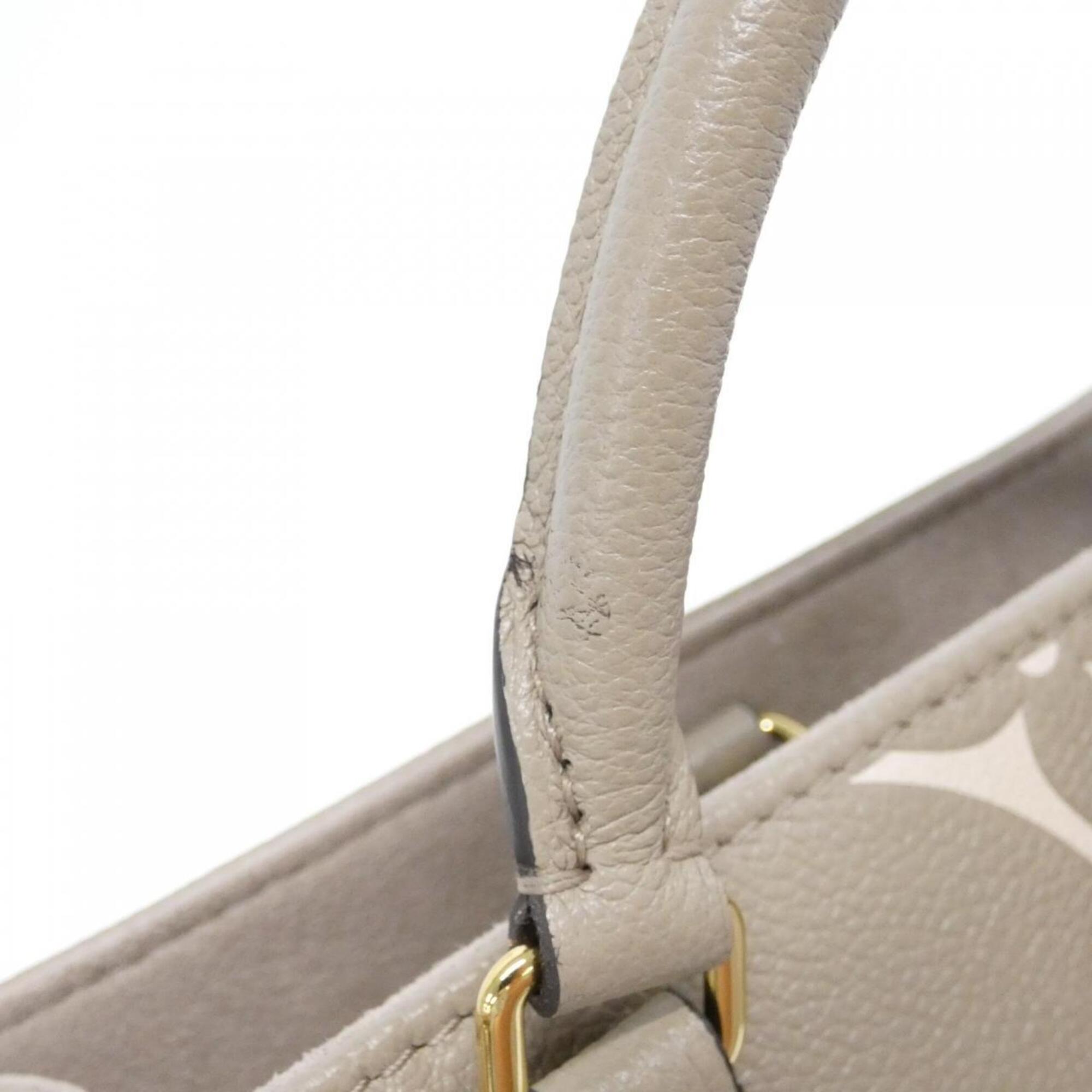 Louis Vuitton Beige Tourterelle Leather Handbag (Pre-Owned)