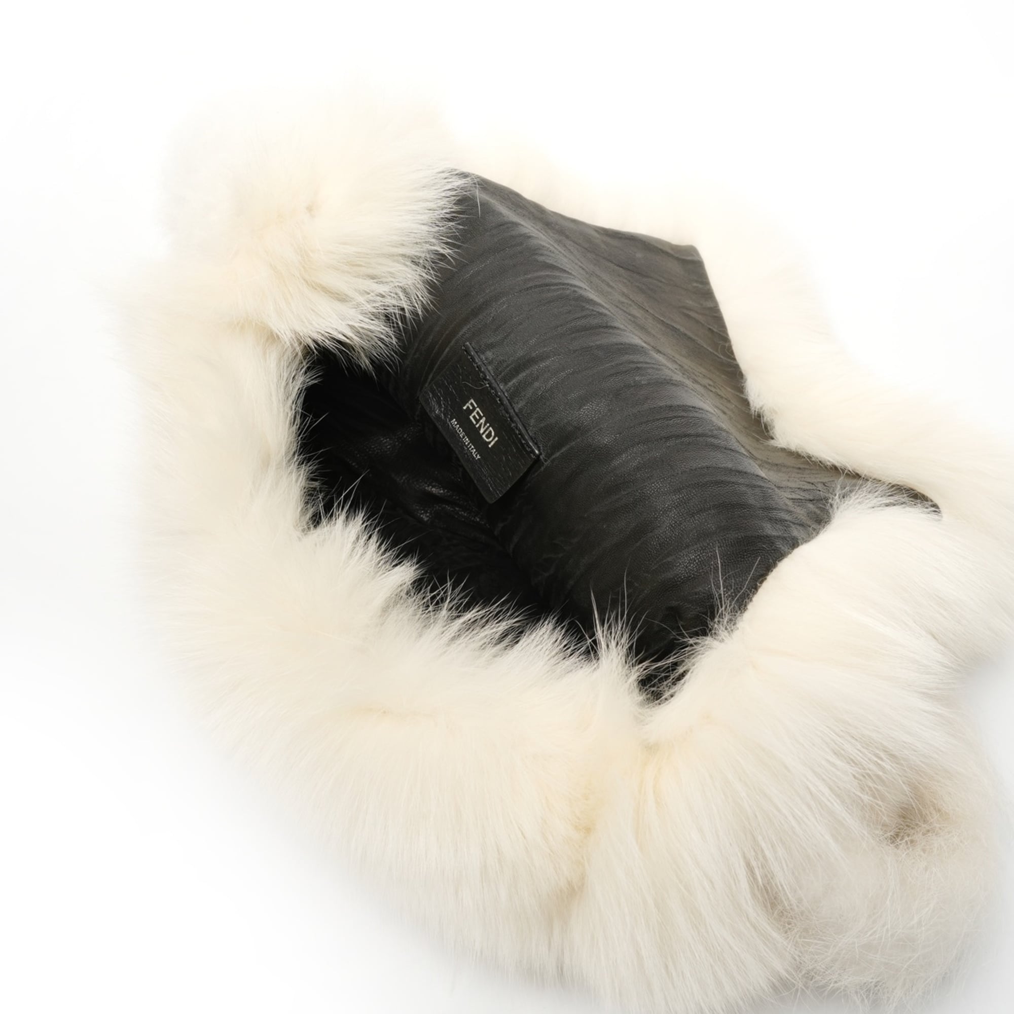 Fendi Ivory Fur Shoulder Bag (Pre-Owned)