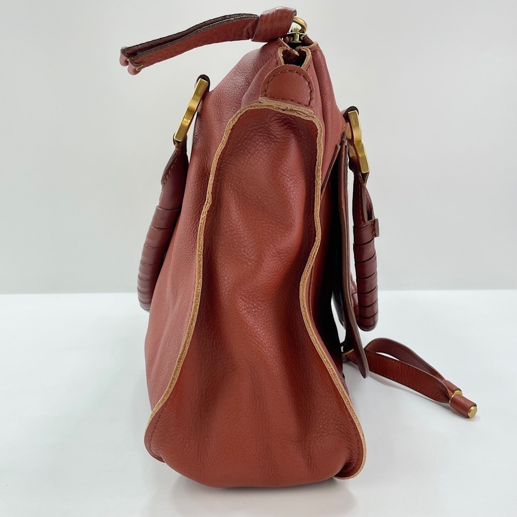 Chloé Marcie Brown Tote Bag (Pre-Owned)