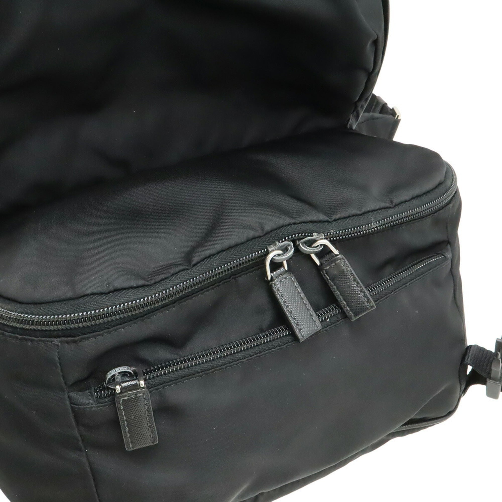 Prada Black Nylon Leather Sling Bag (Pre-Owned)