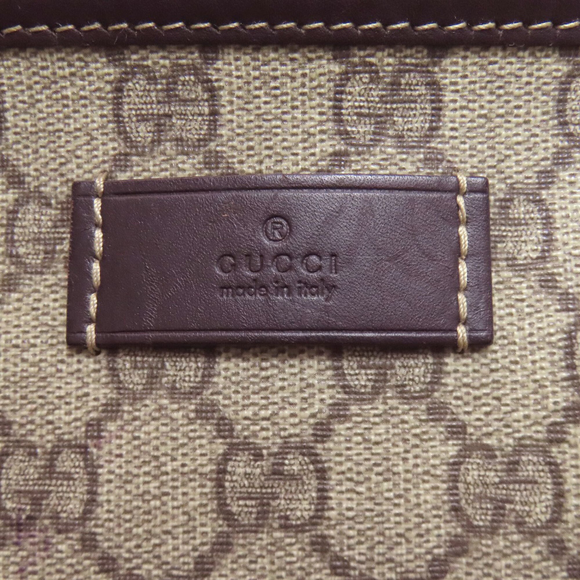 Gucci Brown Pvc Tote Bag (Pre-Owned)