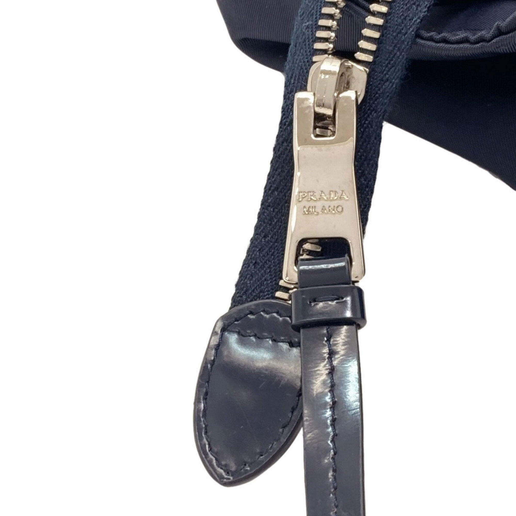 Prada Navy Nylon Handbag (Pre-Owned)
