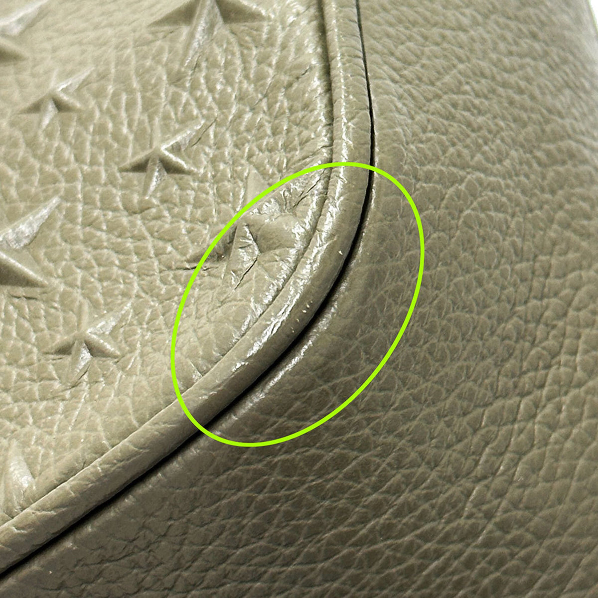 Jimmy Choo Green Khaki Leather Shoulder Bag (Pre-Owned)