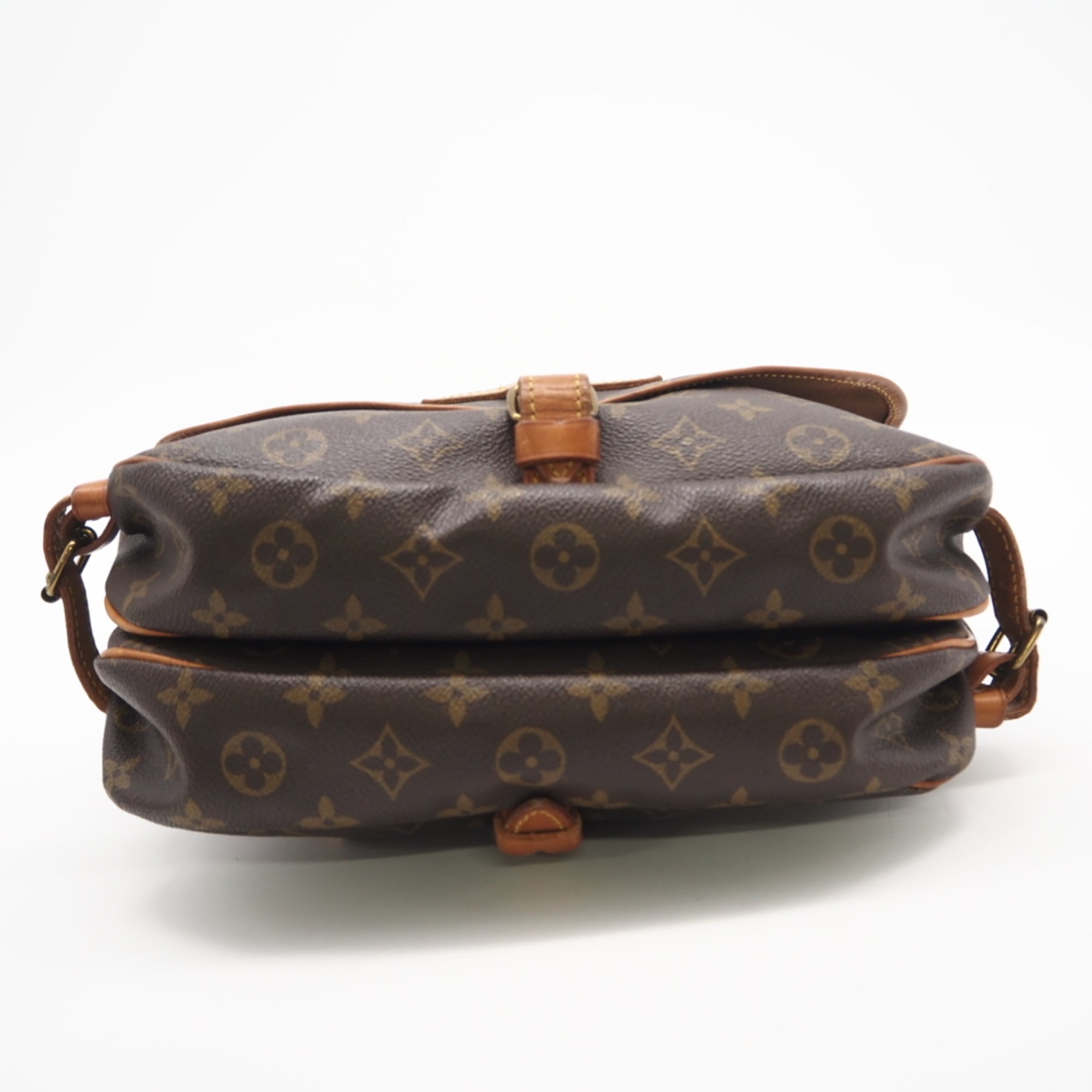 Louis Vuitton Monogram Brown Coated Canvas Leather Shoulder Bag (Pre-Owned)