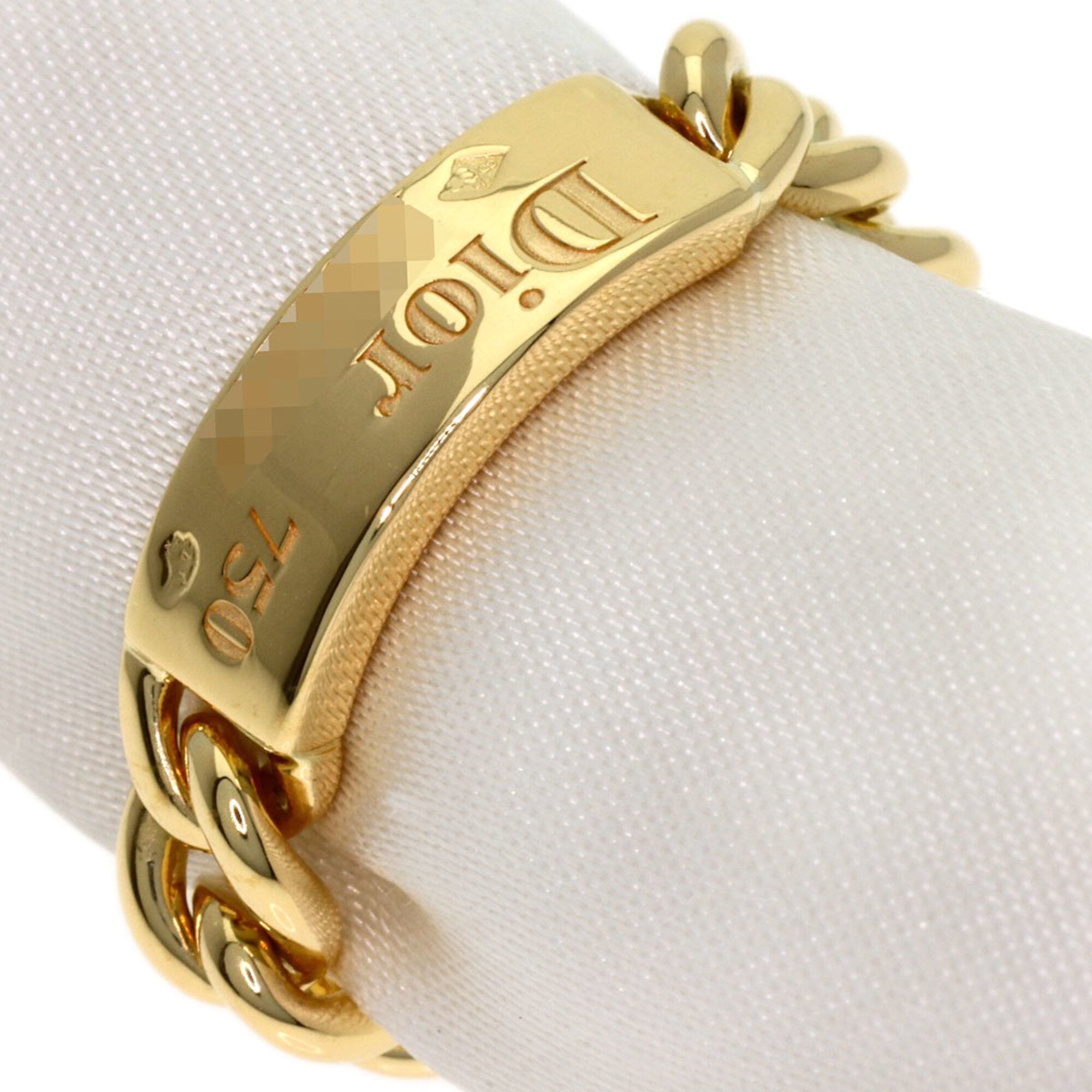 Christian Dior Gold Yellow Gold (18K) Band Ring (Pre-Owned)