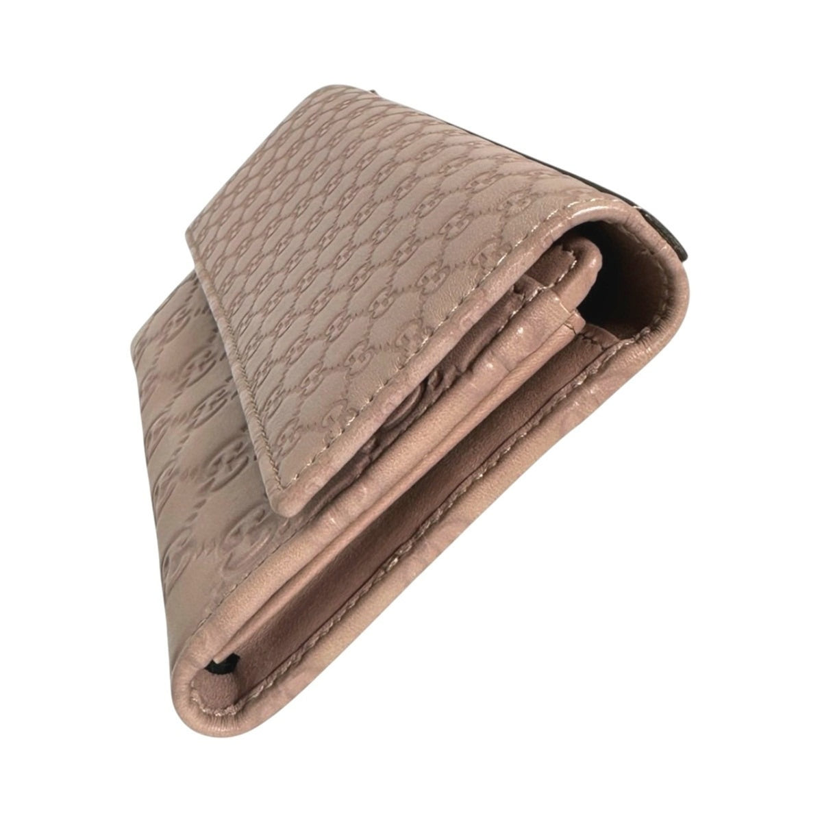 Gucci Pink Leather Wallet (Bi-Fold) (Pre-Owned)