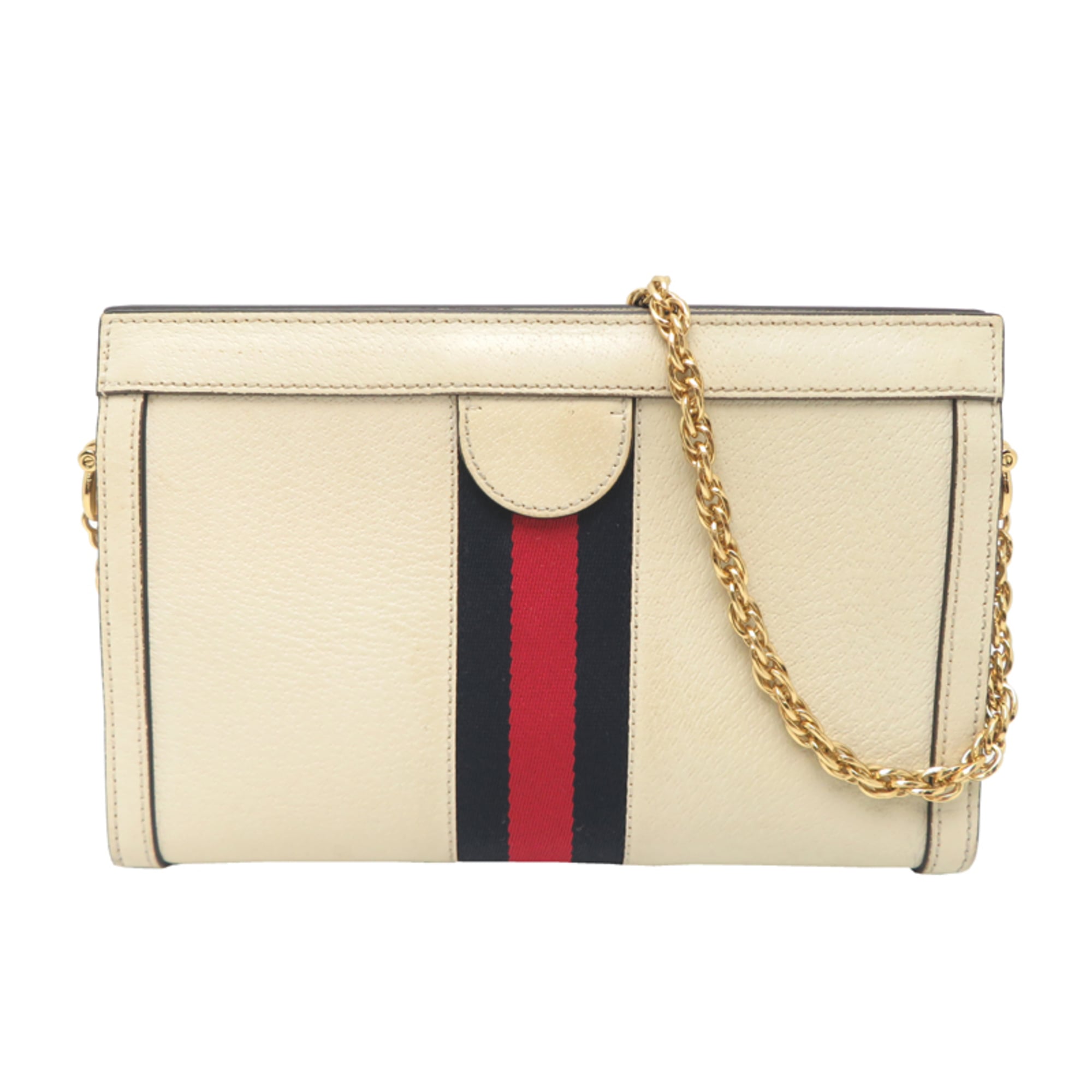Gucci White Leather Shoulder Bag (Pre-Owned)