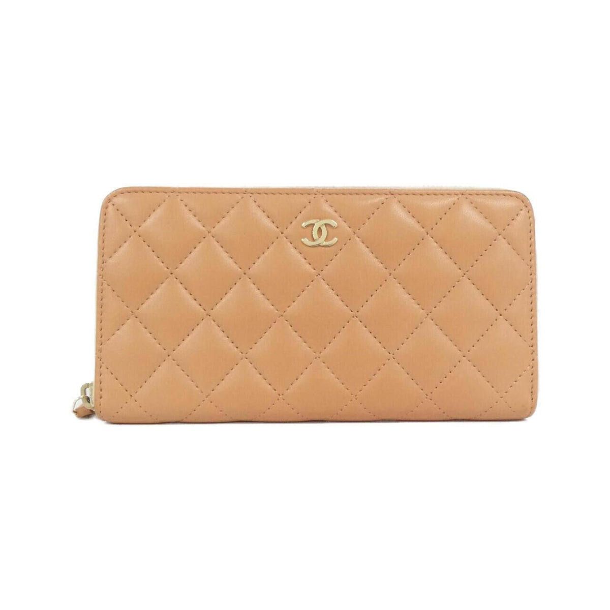 Chanel Leather Long Wallet (Bi-Fold) (Pre-Owned)