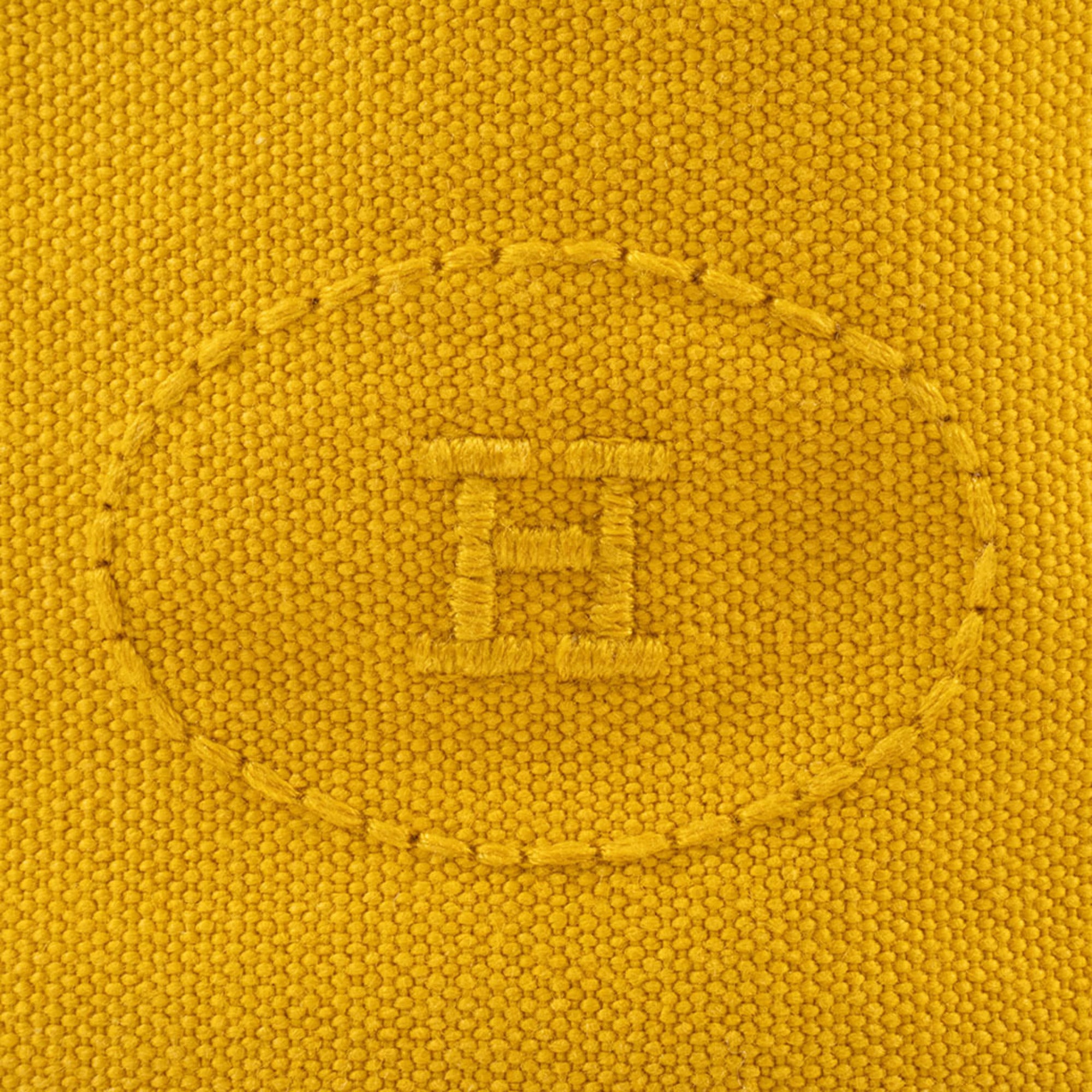 Hermes Polochon Mimil Yellow Cotton 100% Shoulder Bag (Pre-Owned)