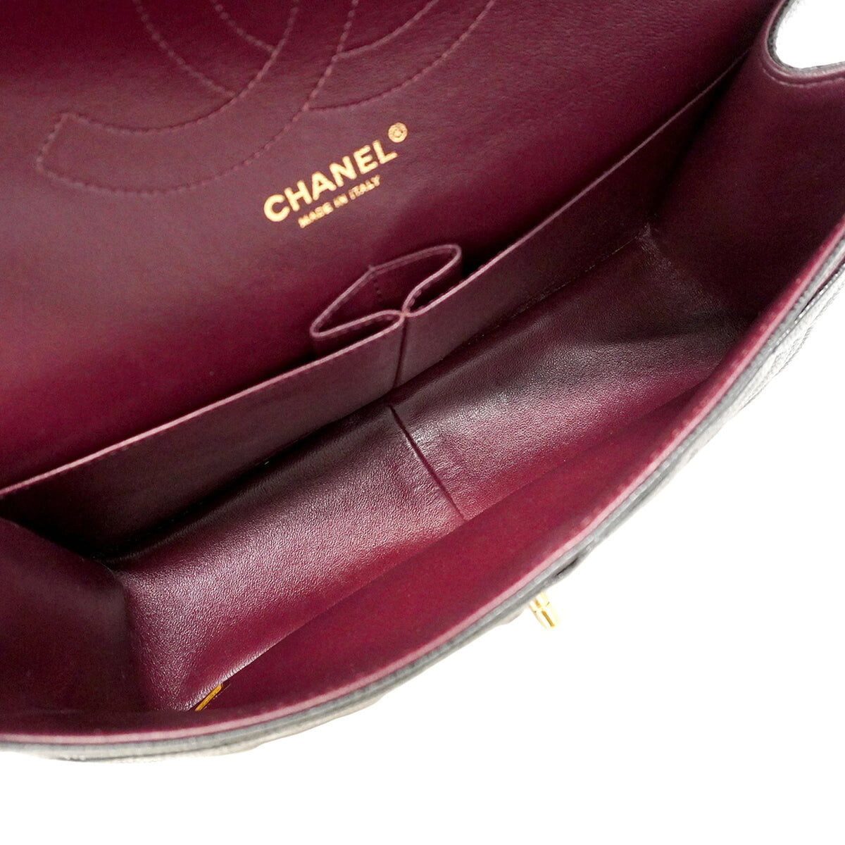 Chanel Black Grained Calfskin Shoulder Bag (Pre-Owned)