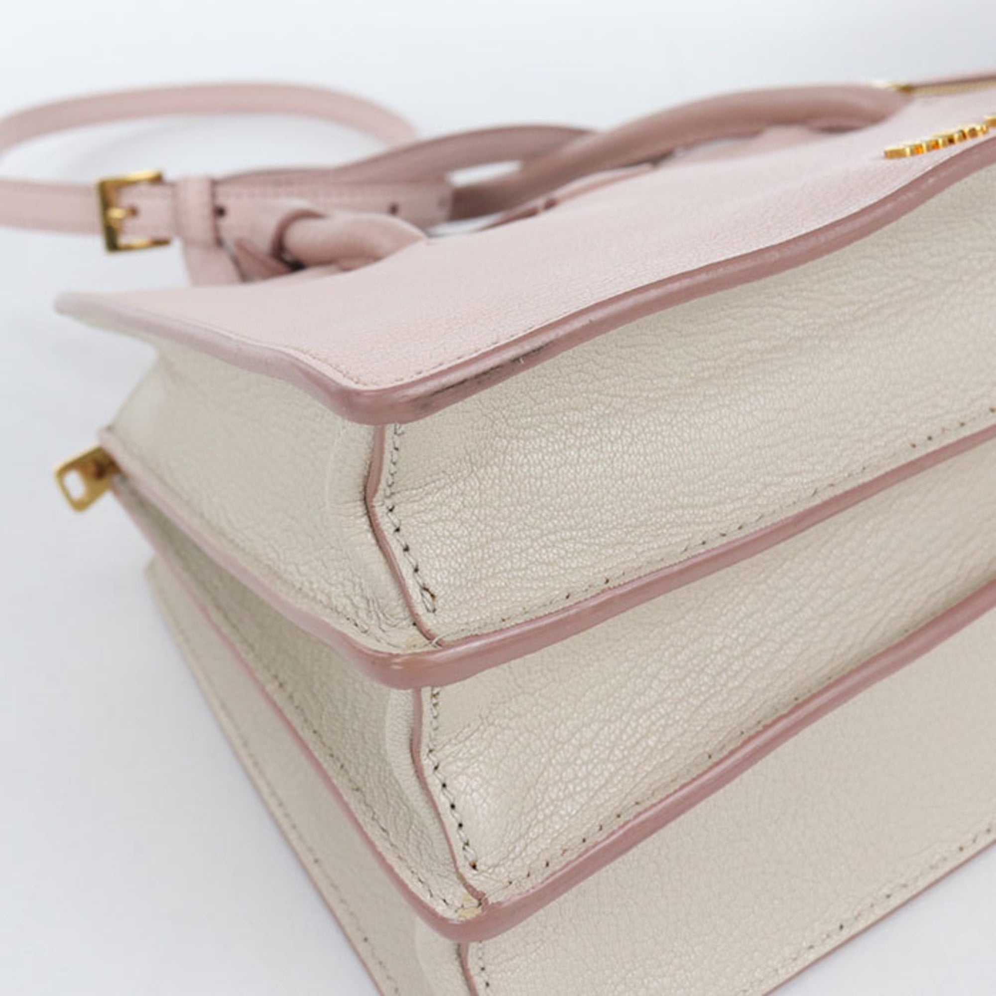 Miu Miu Pink Leather Tote Bag (Pre-Owned)
